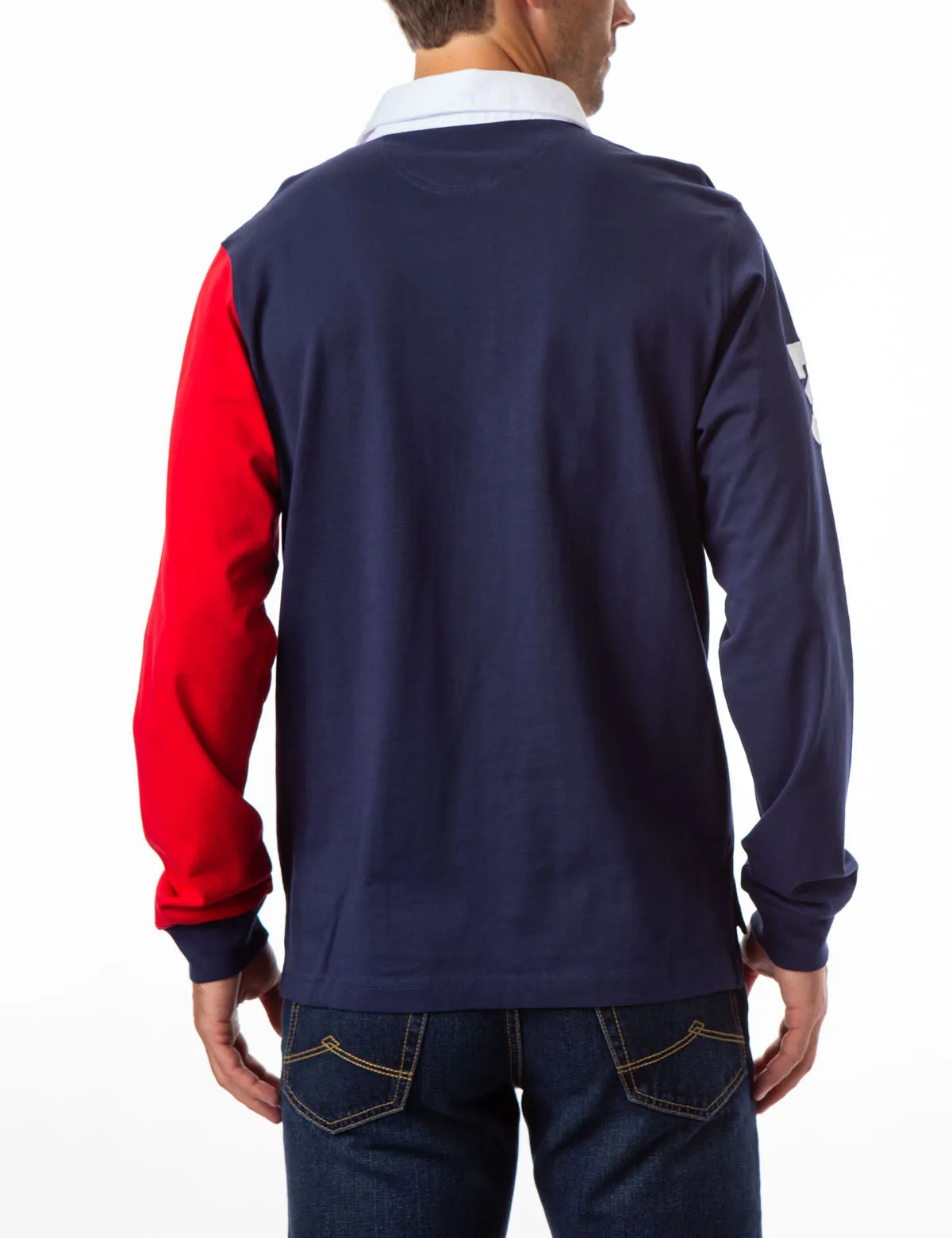 COLORBLOCK LONG SLEEVE POLO SHIRT