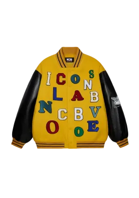 Colorful Letters Baseball Jersey