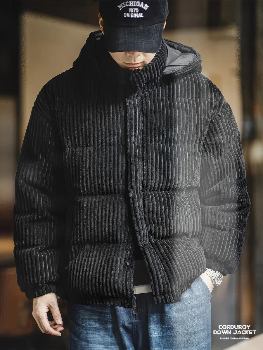 Corduroy Down Jacket