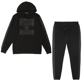 Crooks & Castles Klepto Hoodie Tracksuit Black