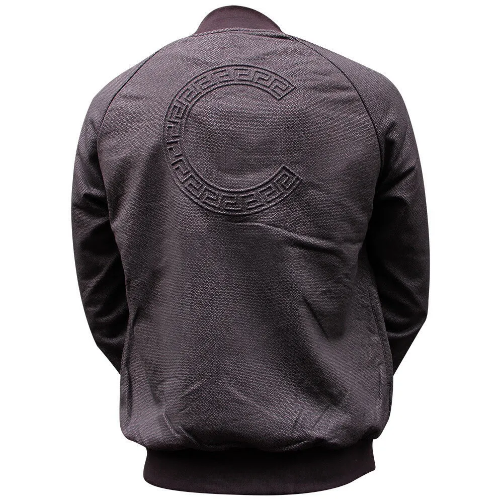 Crooks & Castles Lavish Knit Baseball Jacket Black