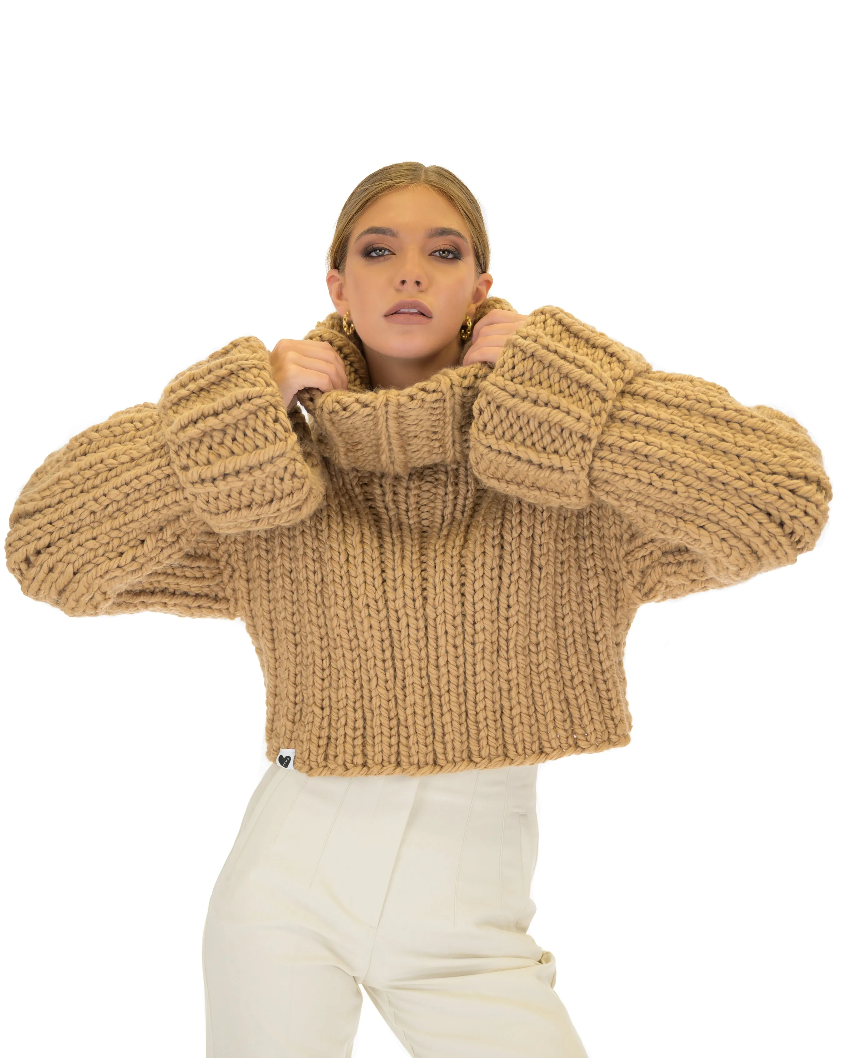 Crop Turtle Neck Jumper