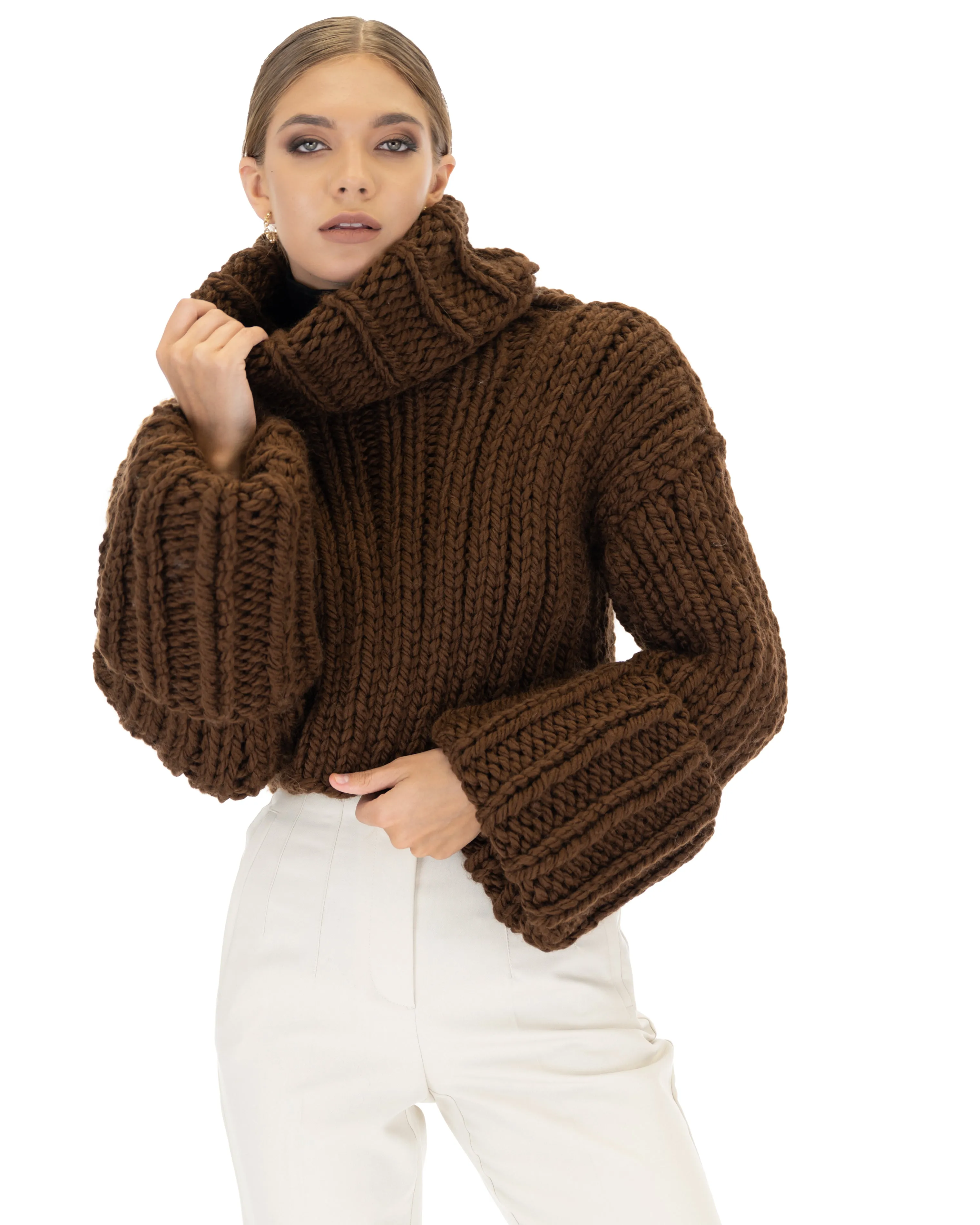 Crop Turtle Neck Jumper