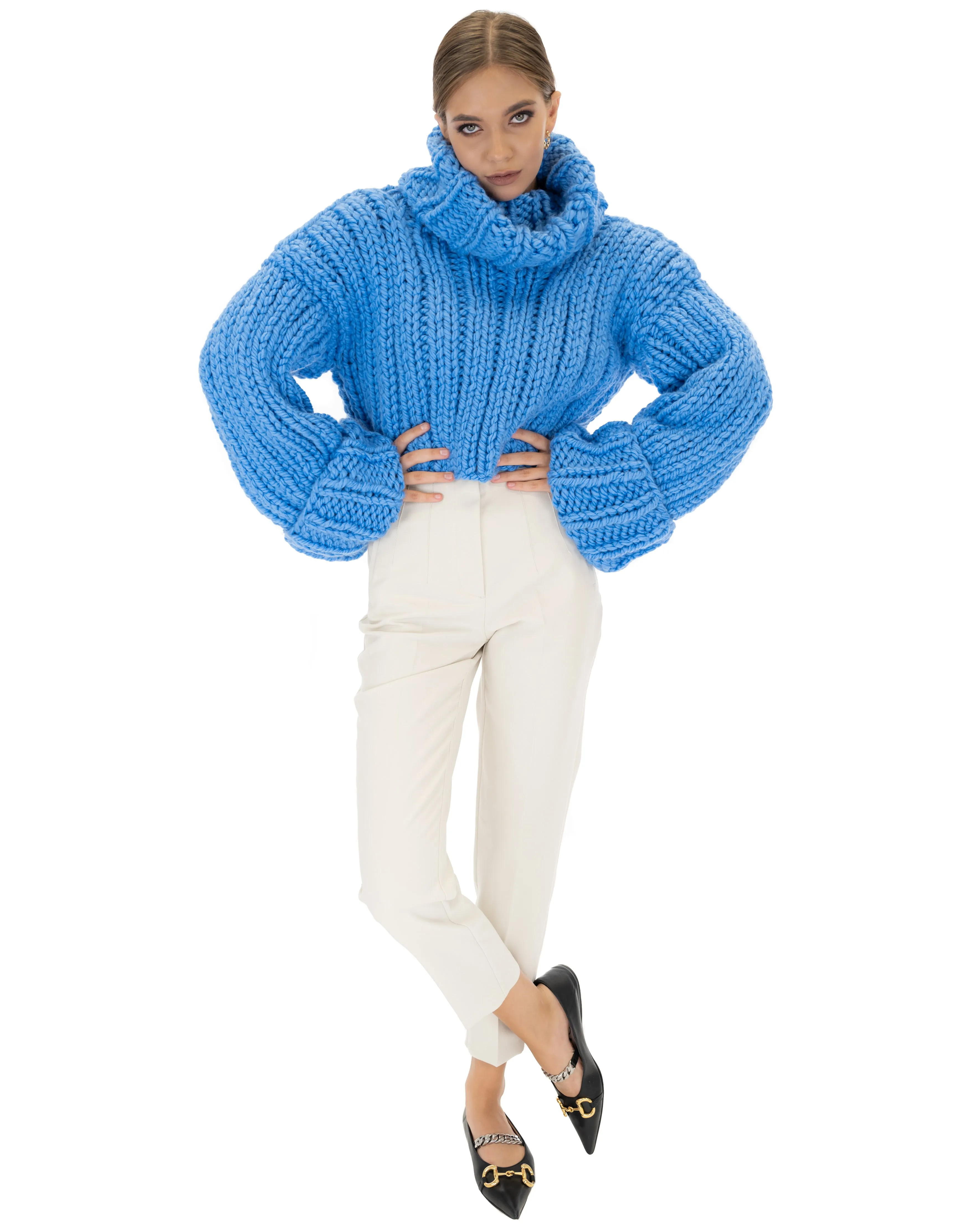 Crop Turtle Neck Jumper