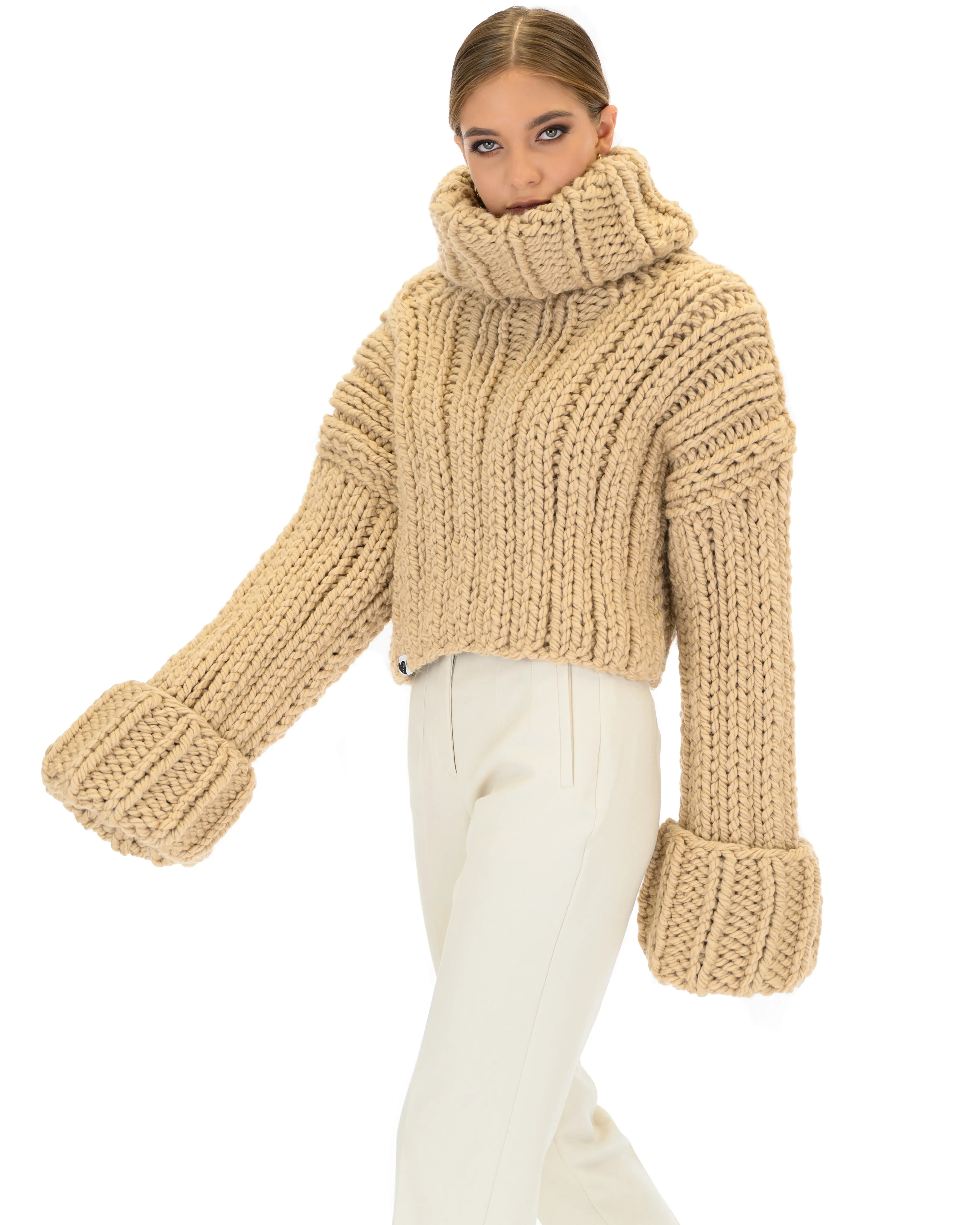 Crop Turtle Neck Jumper