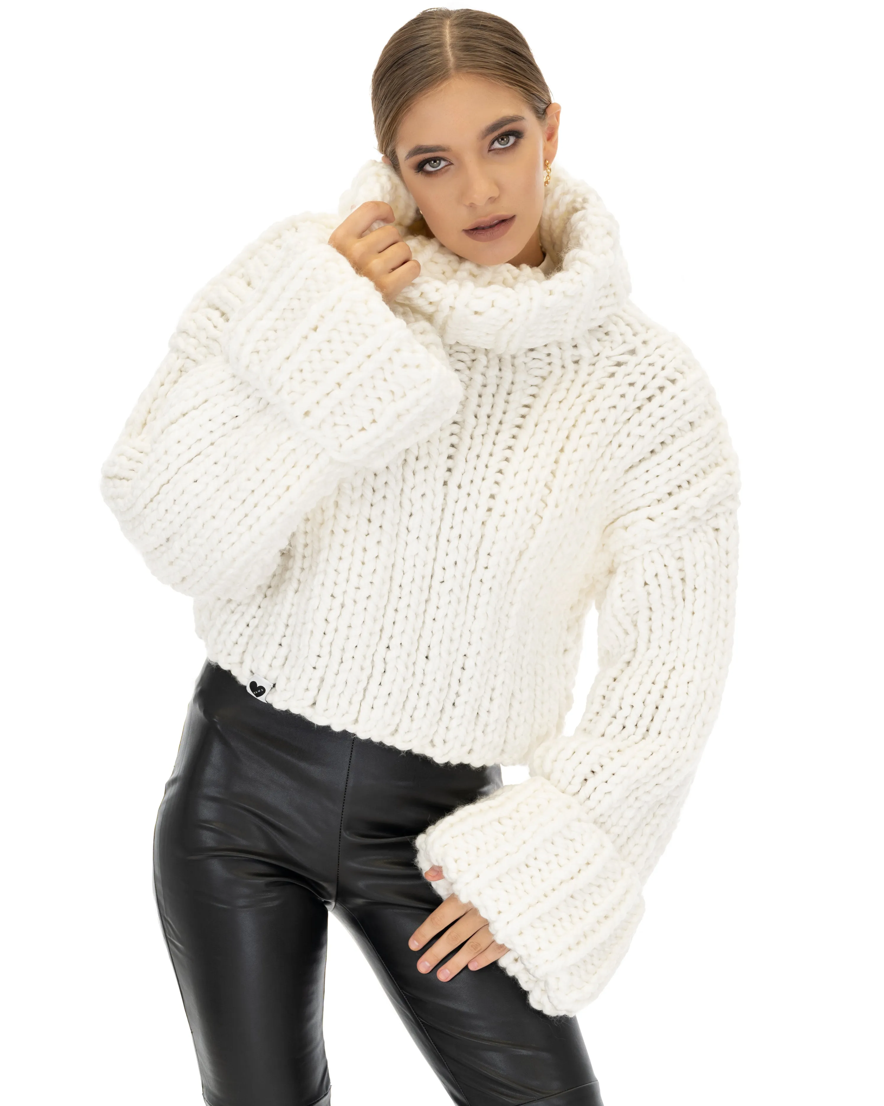 Crop Turtle Neck Jumper