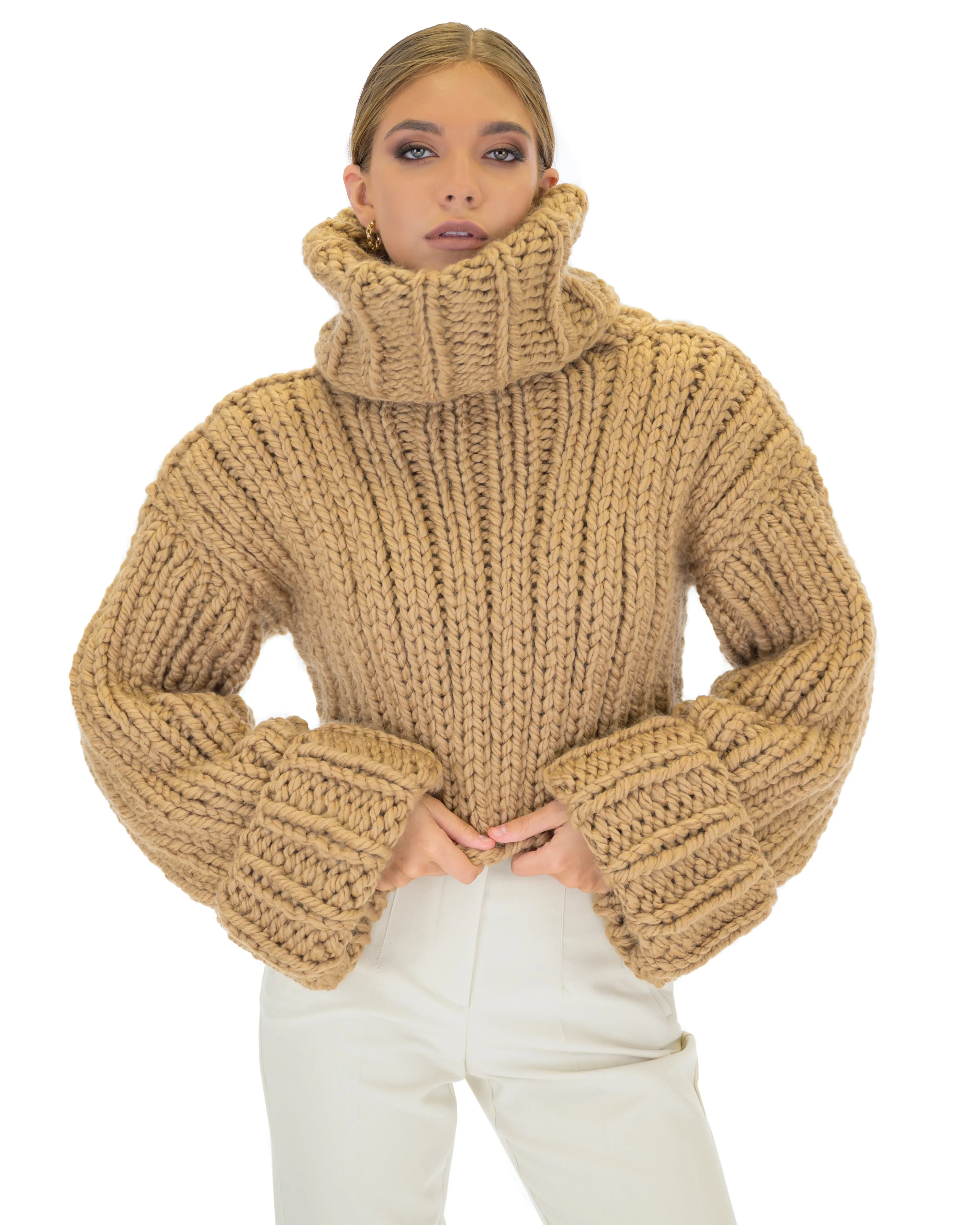 Crop Turtle Neck Jumper