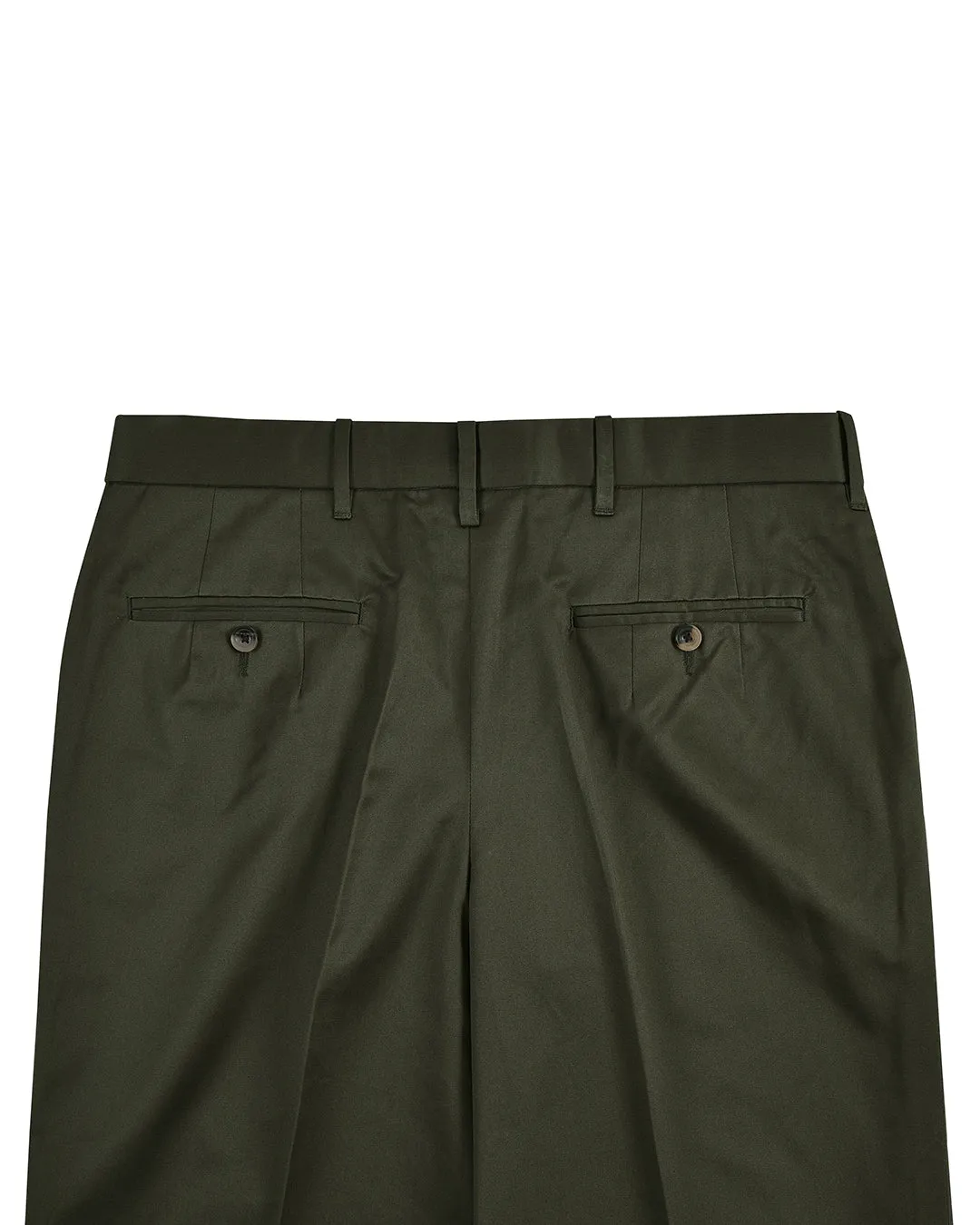 Dark Army Green Cotton Dress Pant