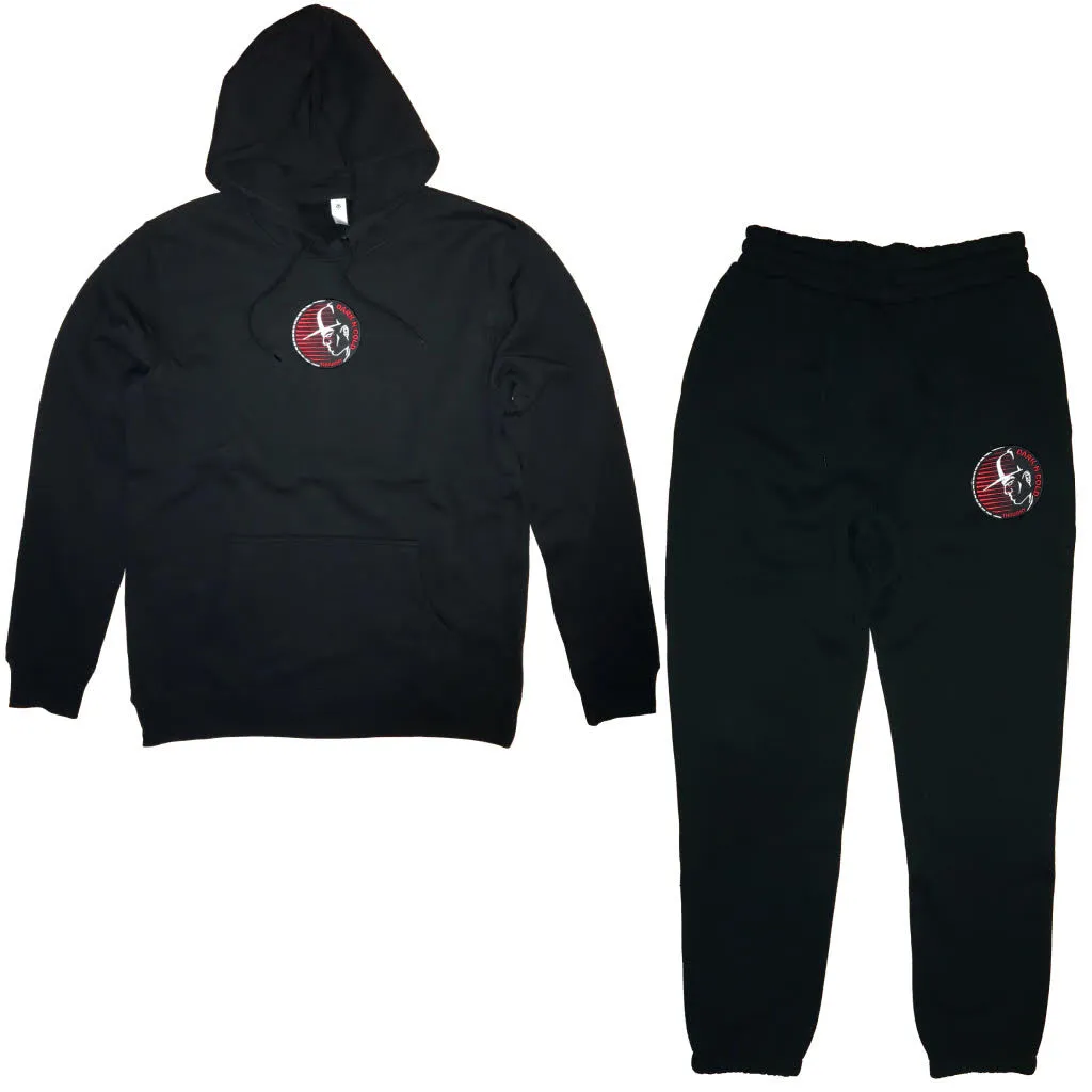 Dark n Cold Capman Hooded Tracksuit Set Black