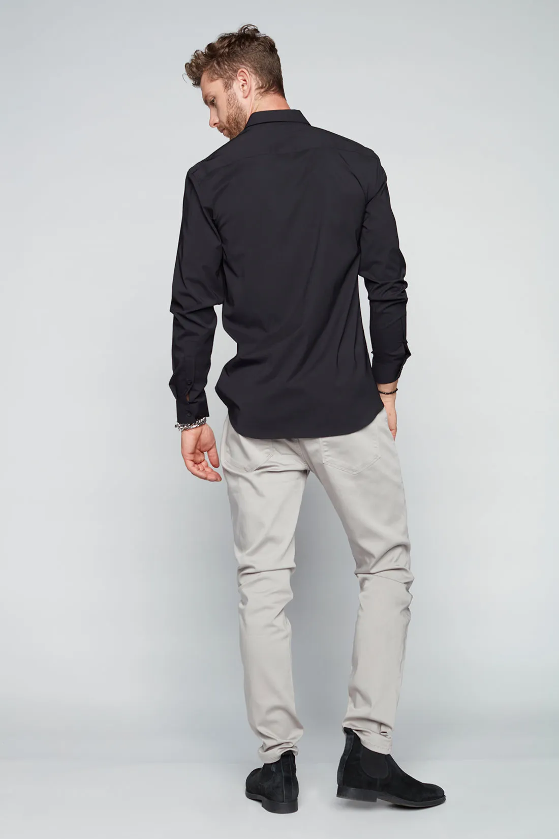 Deluxe 5 Pocket Slim Fit Pants -  Light Grey