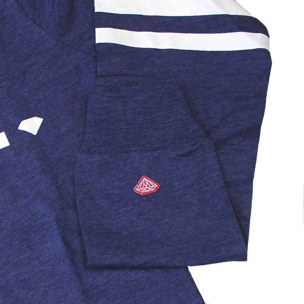 Diamond Supply Co DMND Un-Polo Long Sleeve T-Shirt Navy