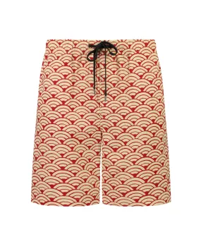 Drawstring Short - Red Wave