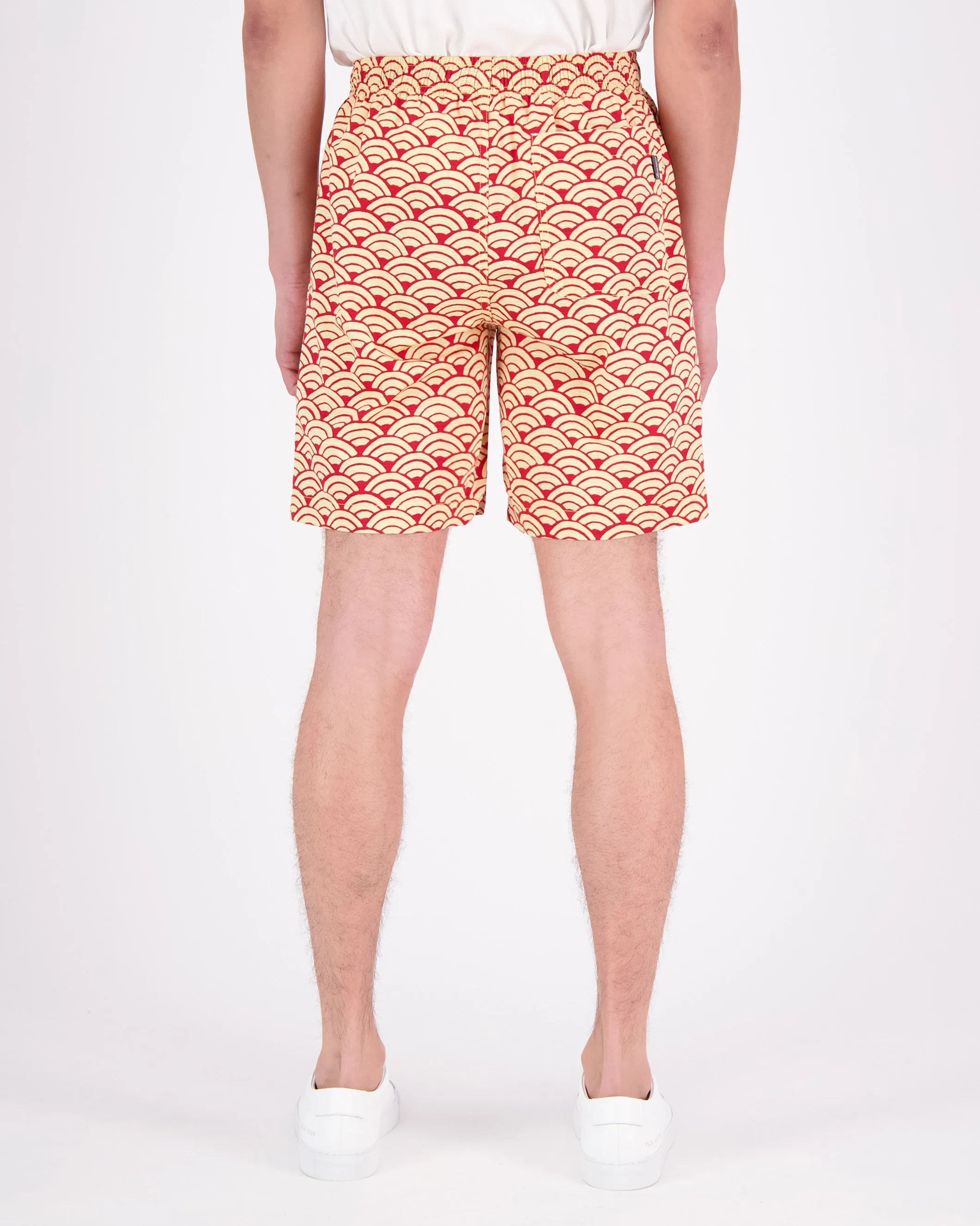 Drawstring Short - Red Wave