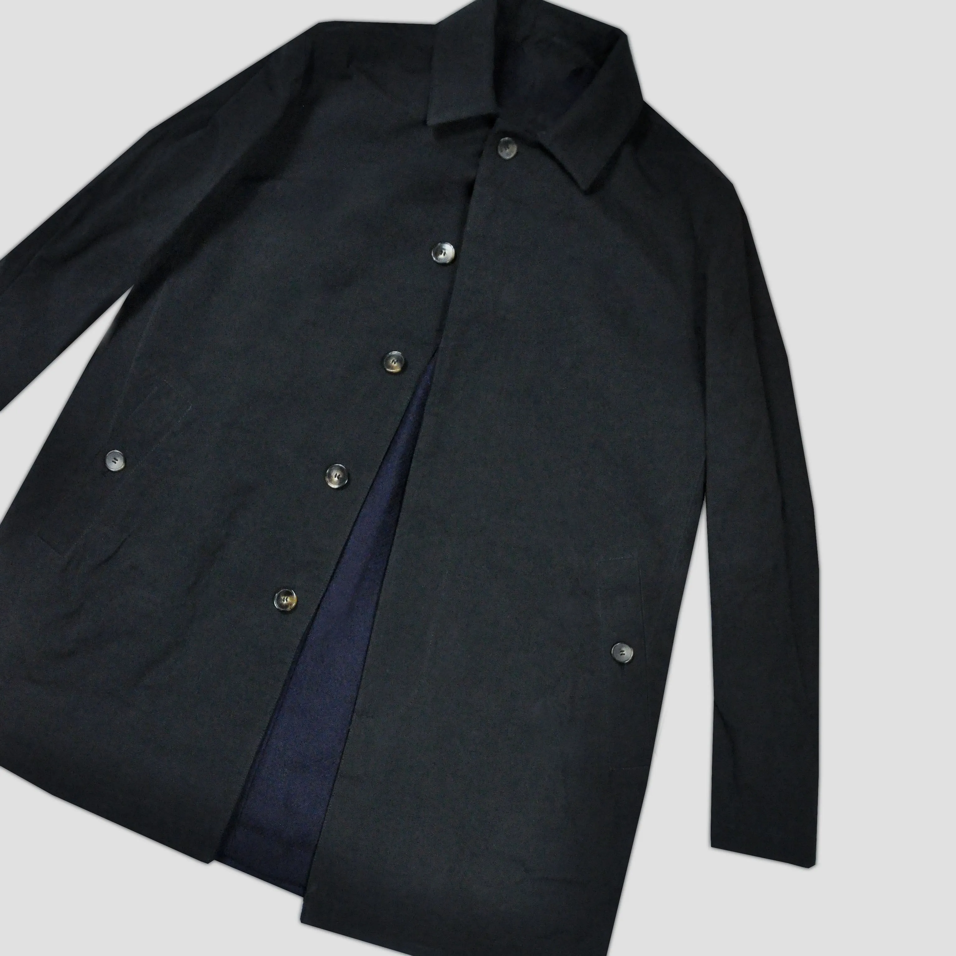 Driving Coat in Navy