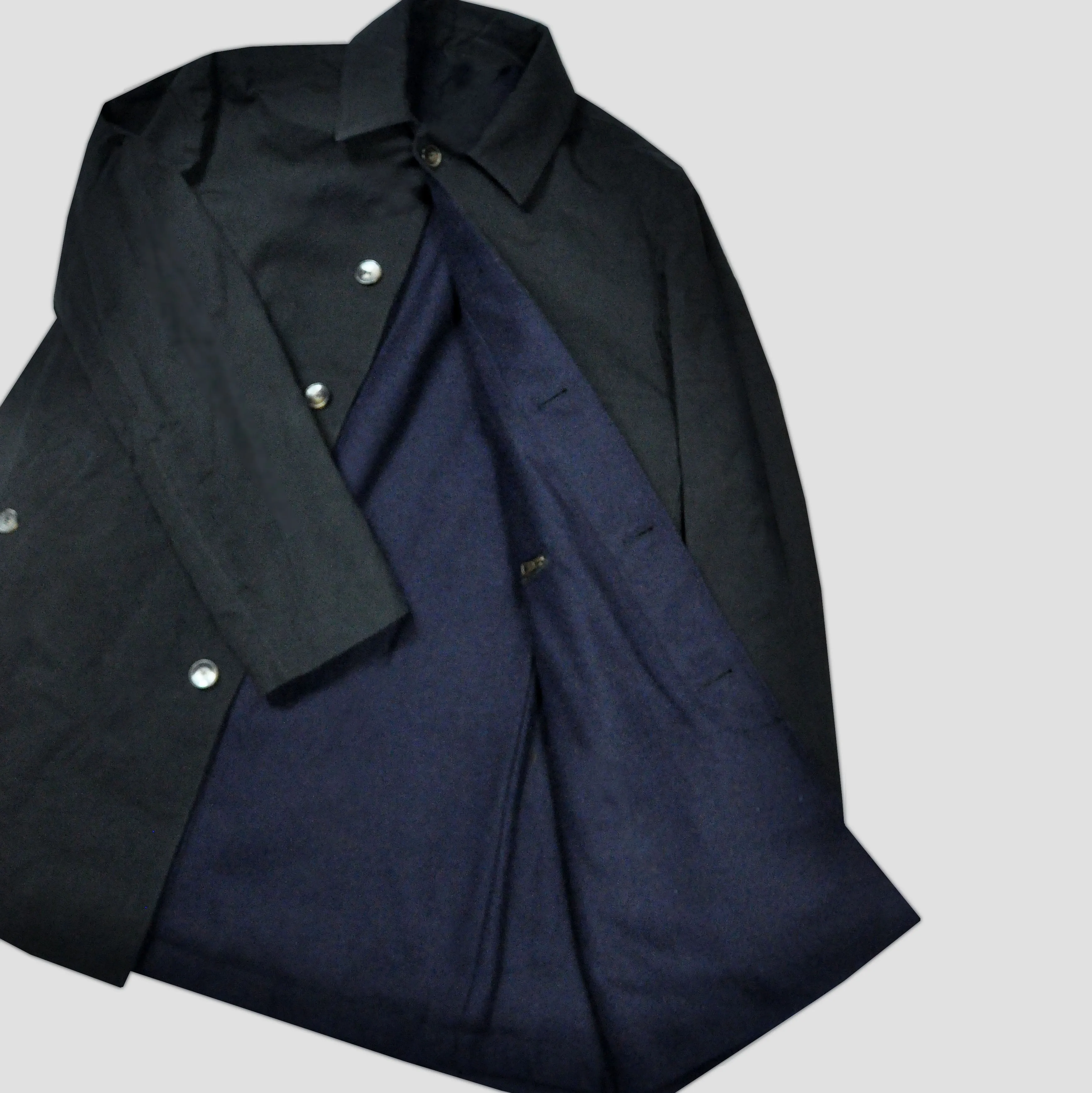 Driving Coat in Navy