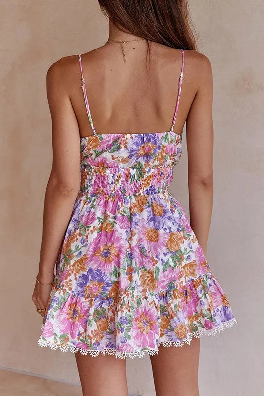 FLOWER BOOM MINI DRESS