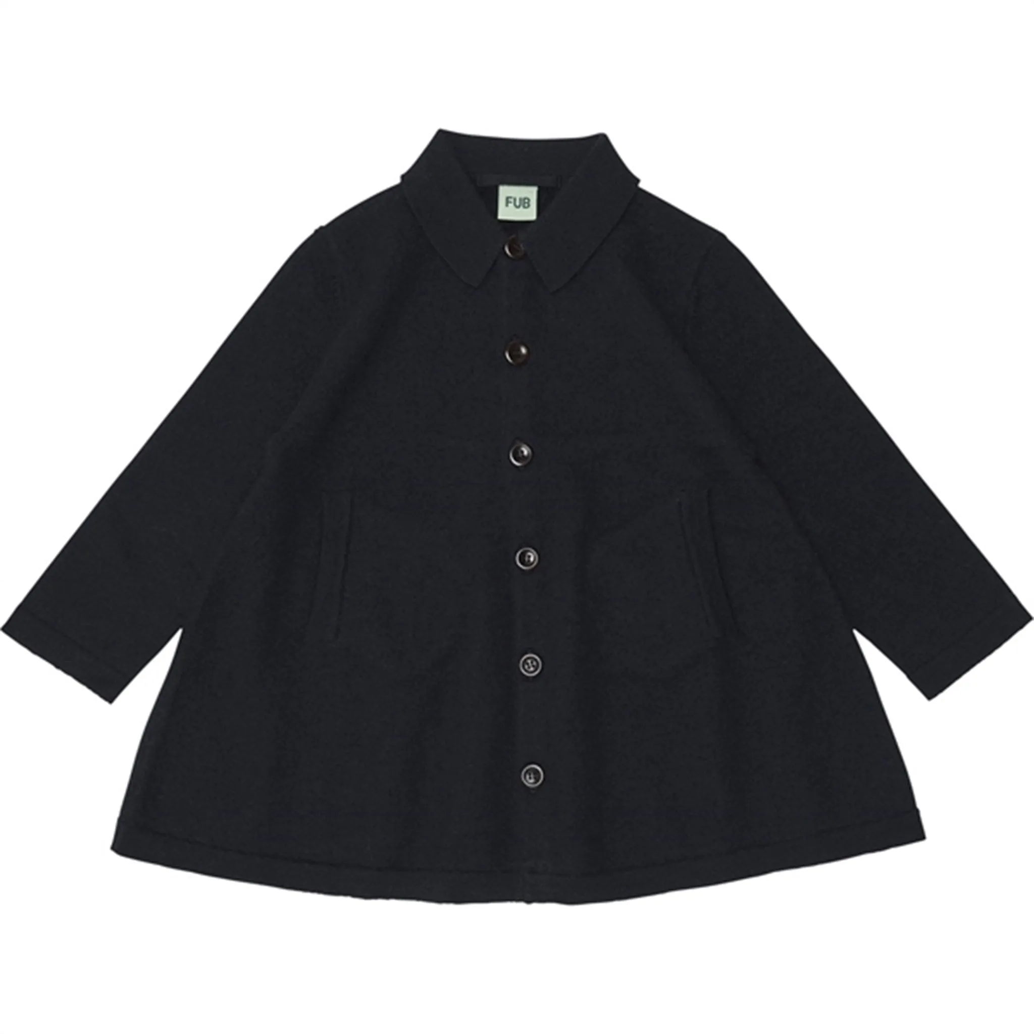 FUB Felted Coat Dark Navy