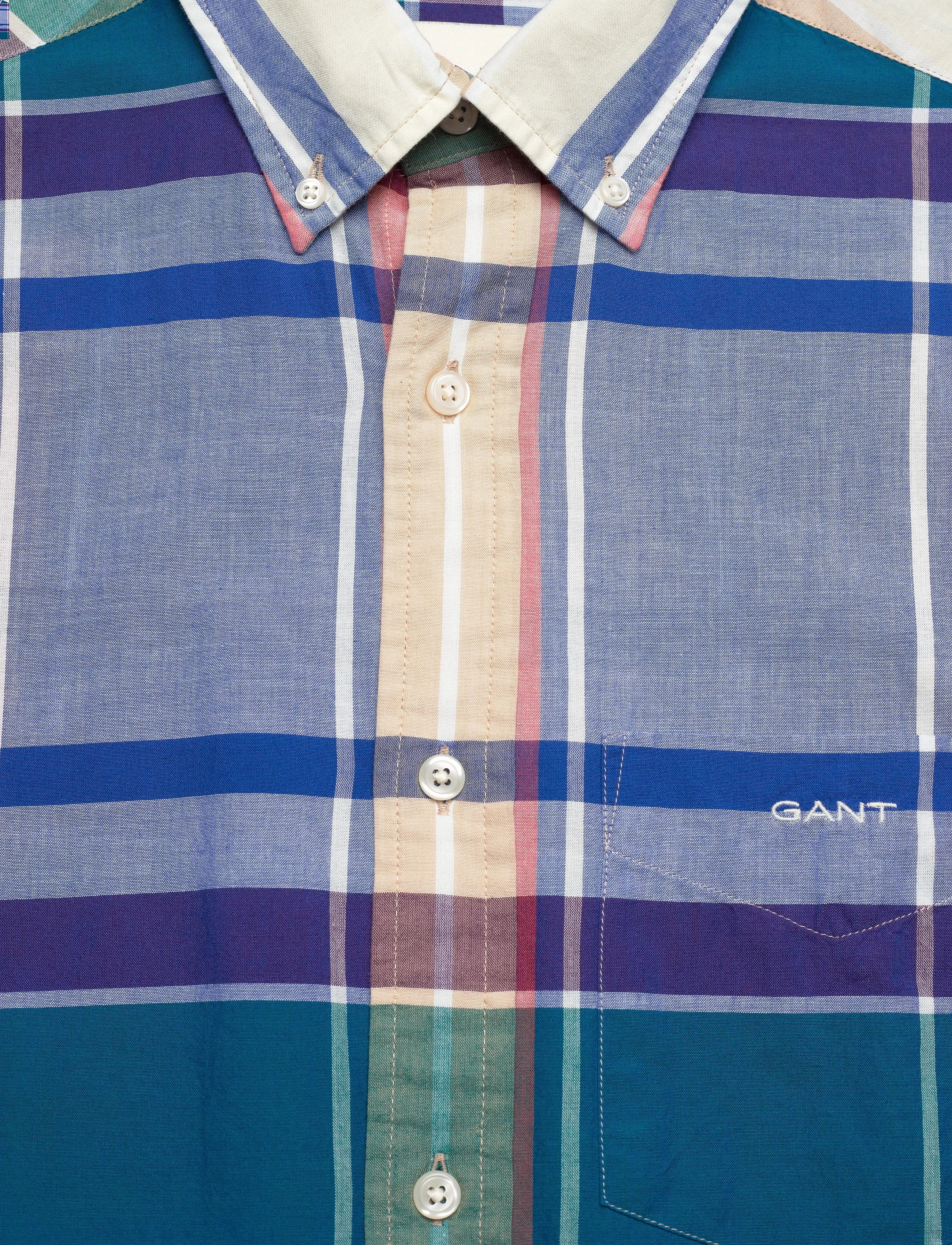 GANT - Indian Madras Shirt - Check - Rich Blue