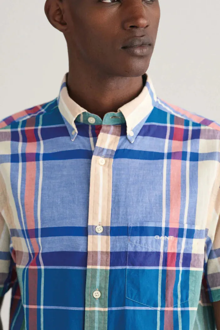 GANT - Indian Madras Shirt - Check - Rich Blue