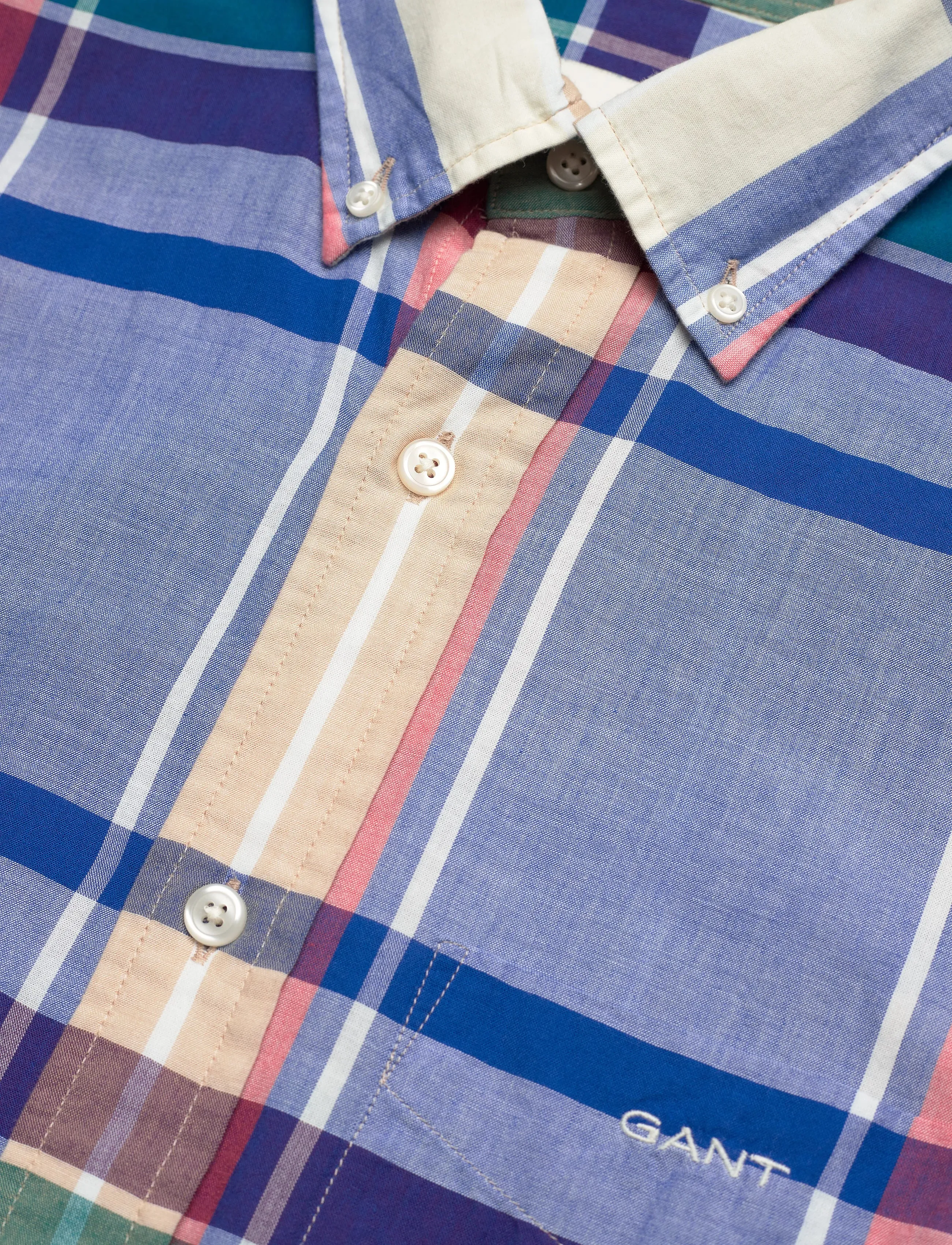 GANT - Indian Madras Shirt - Check - Rich Blue