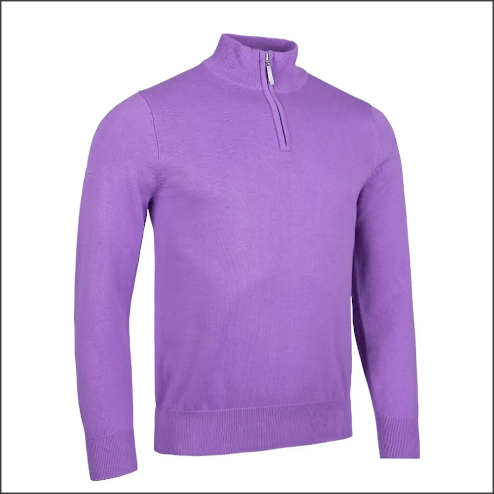 Glenmuir Devon Zip Neck  Cotton Sweater//