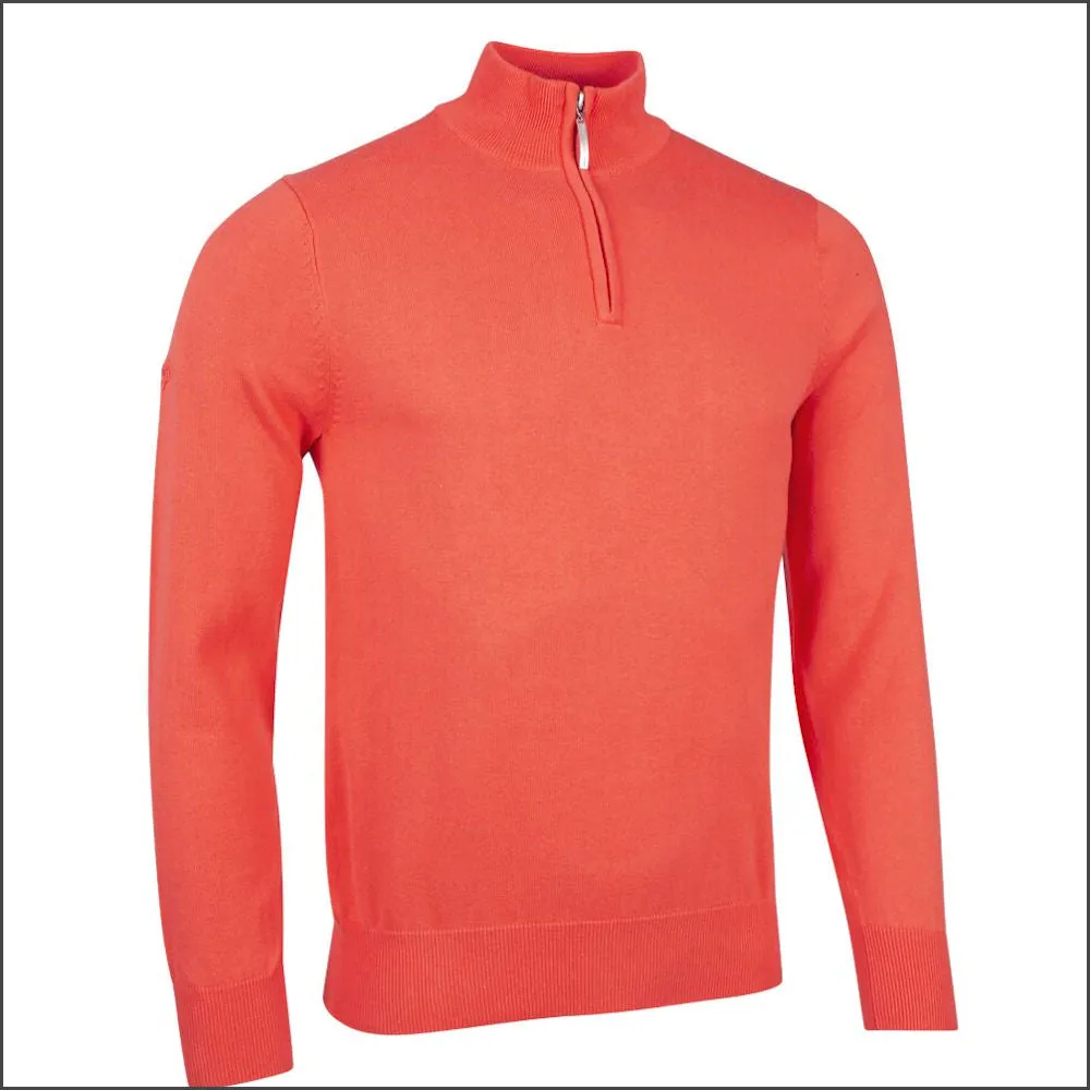 Glenmuir Devon Zip Neck  Cotton Sweater//