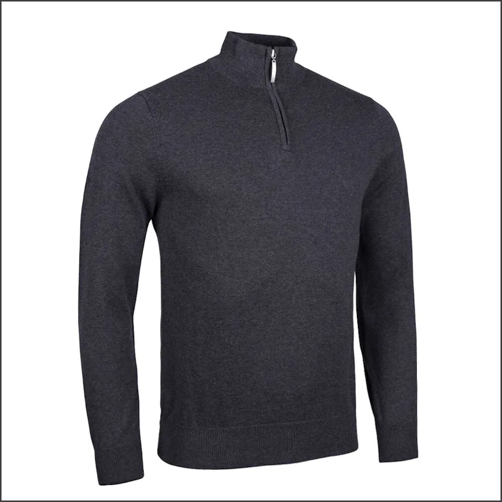 Glenmuir Devon Zip Neck  Cotton Sweater//