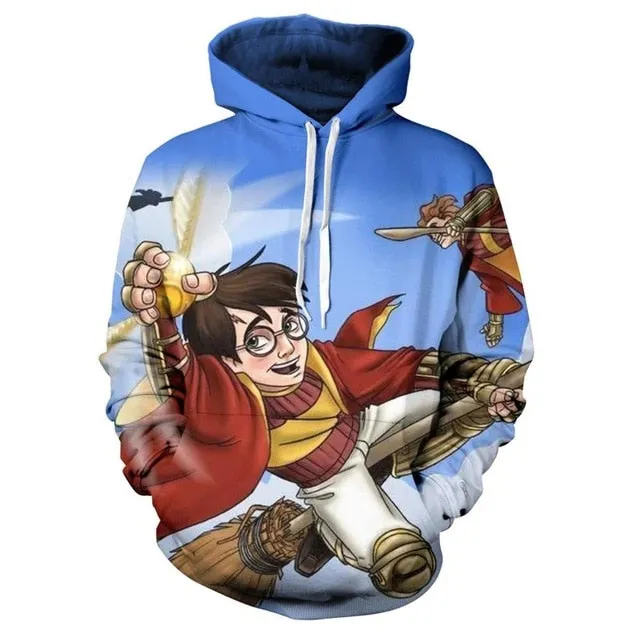 Gorgeous Autumn Harry Potter 3D Print Hoodie  Sweatshirt