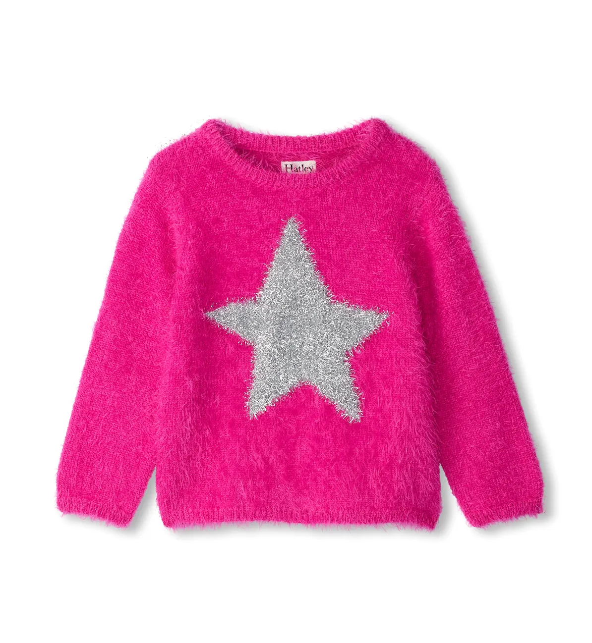 Hatley Furry Sweater in Silver Star