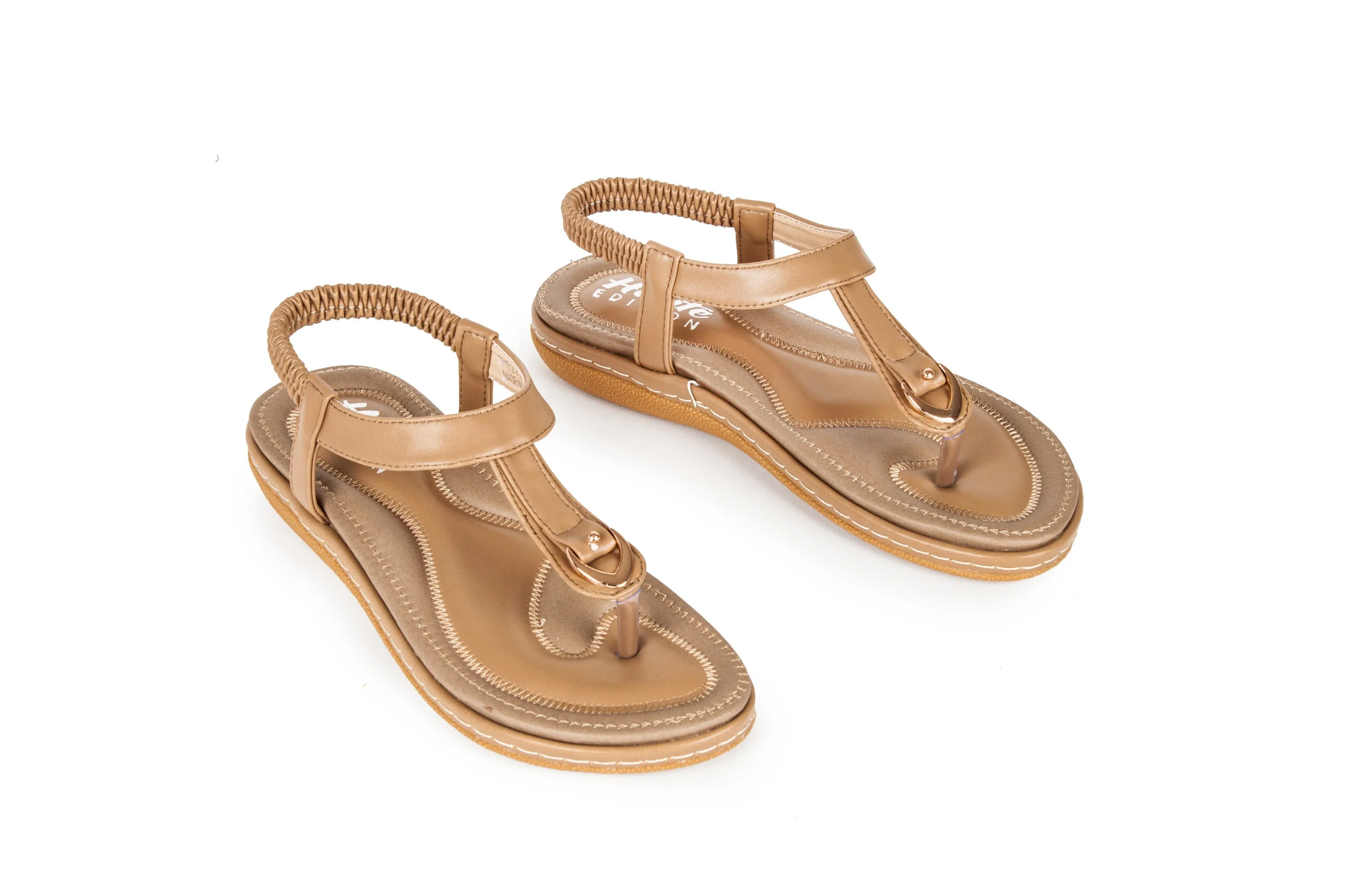 Haute Edition Women's Summer Slip-on Comfort Sandals