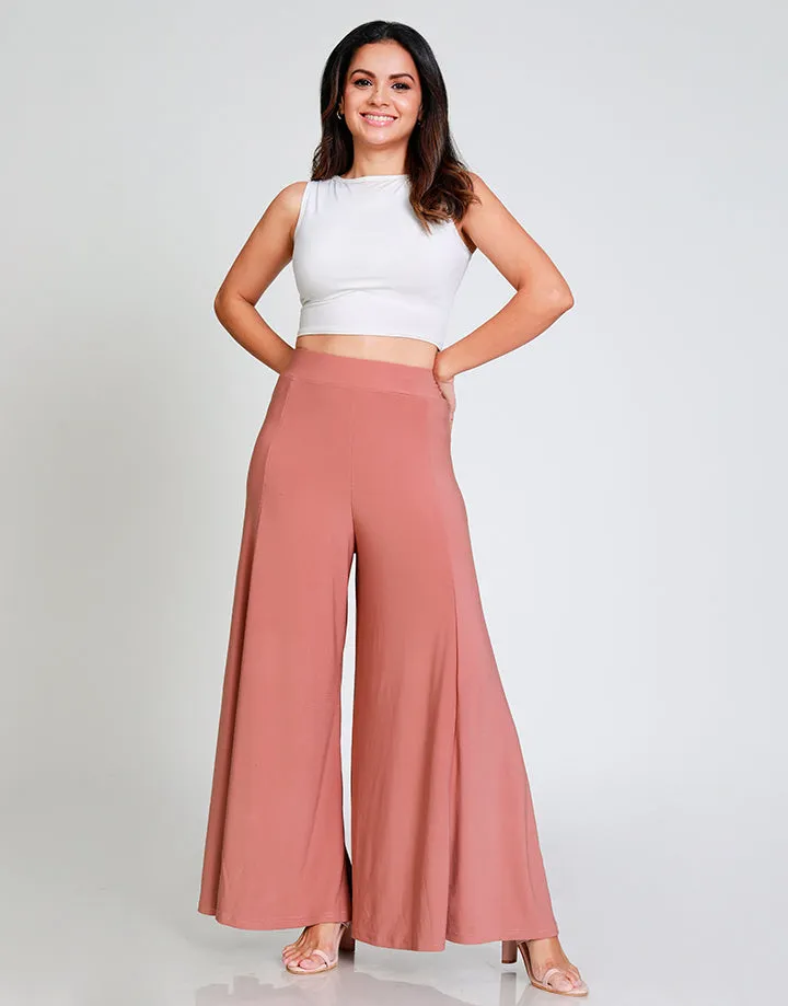 High Waisted 8 Pieces Flared Pant