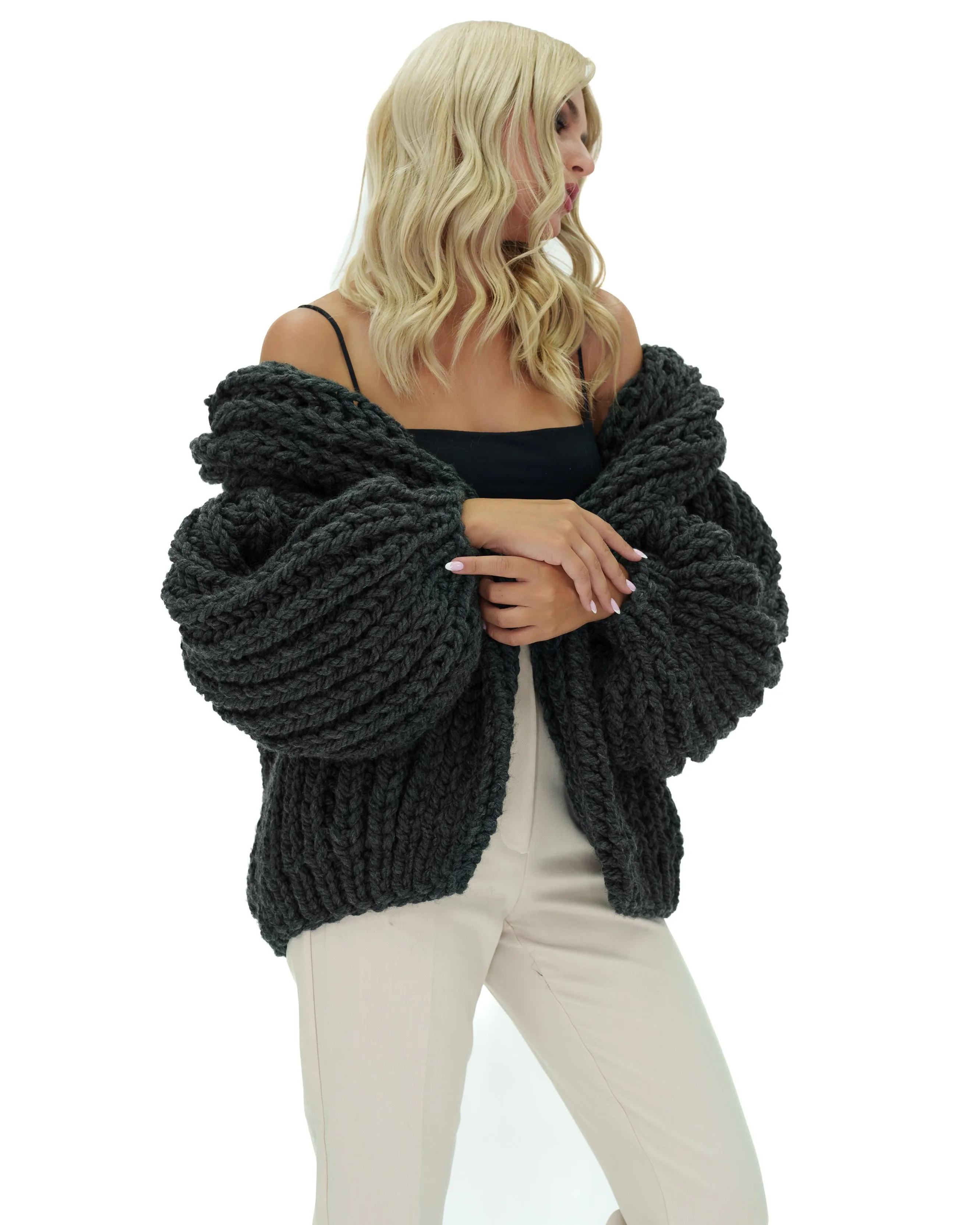 Hooded Chunky Cardigan