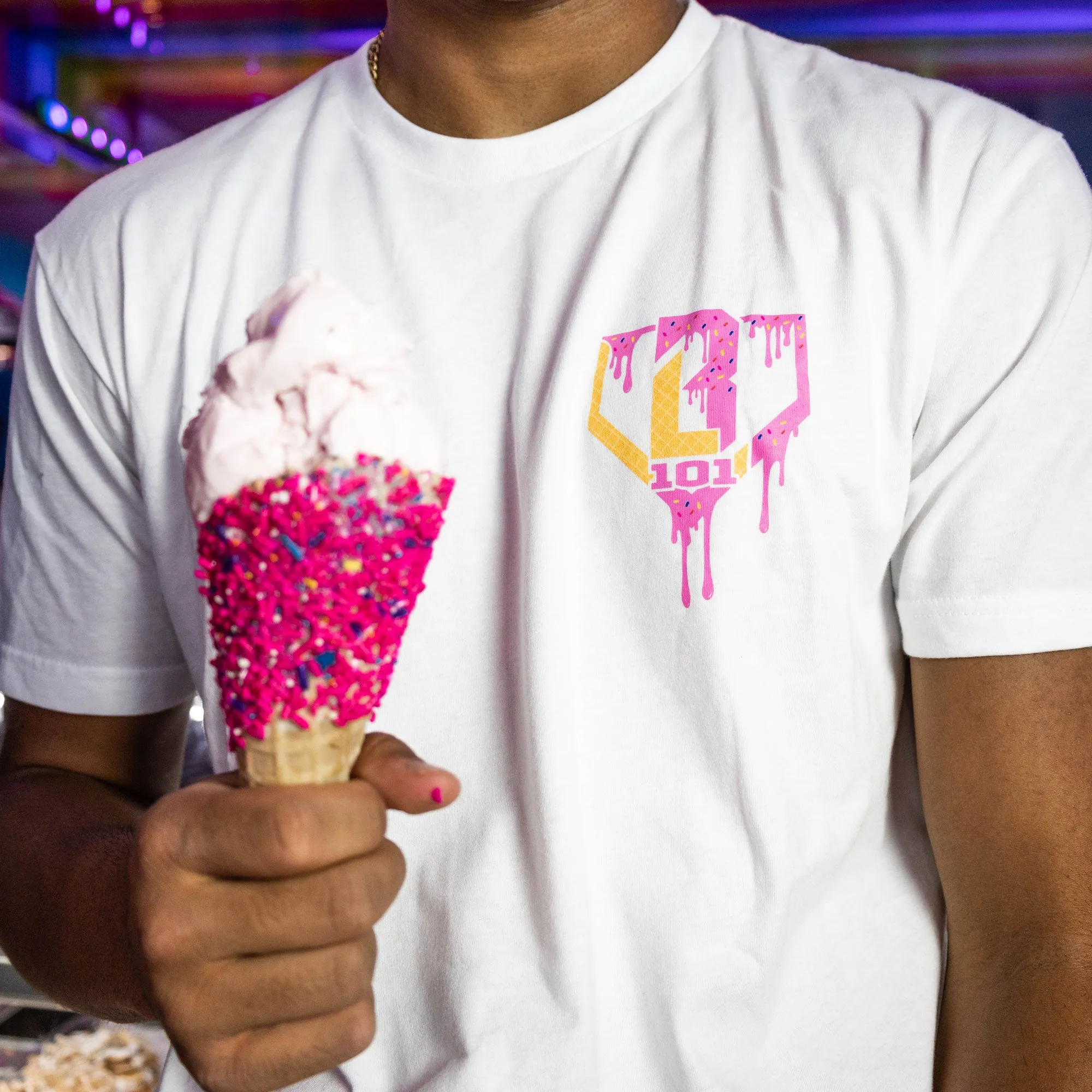 Ice Cream Youth Tee - Strawberry