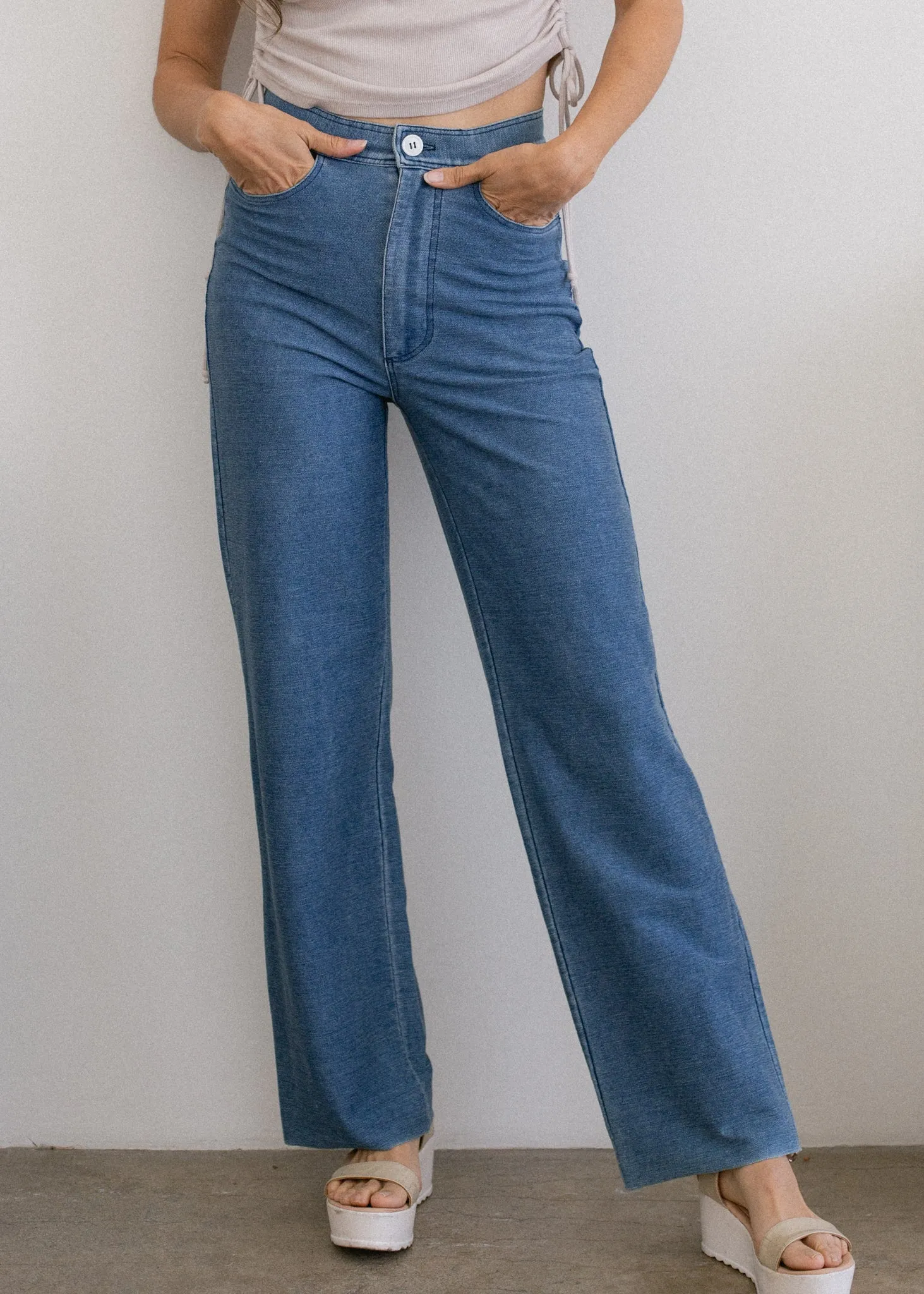 Indigo Wide Leg Pant