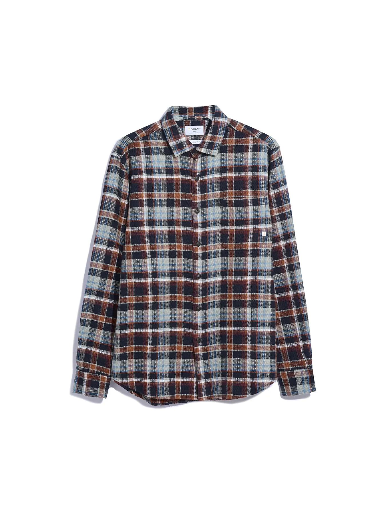 Jerome Causal Fit Check Shirt In Black