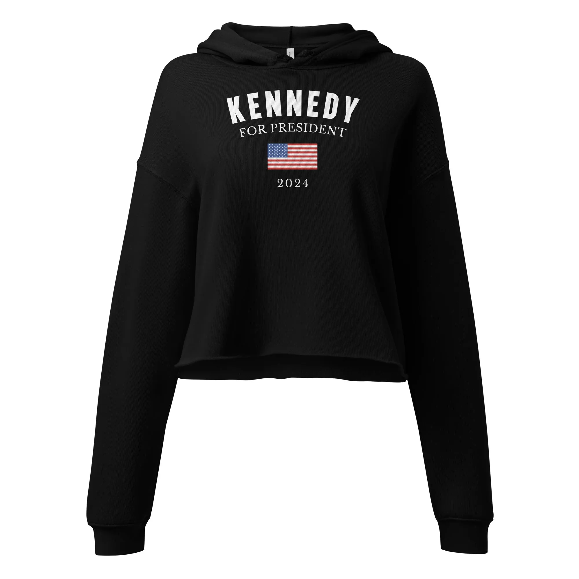 Kennedy for President Flag Crop Hoodie