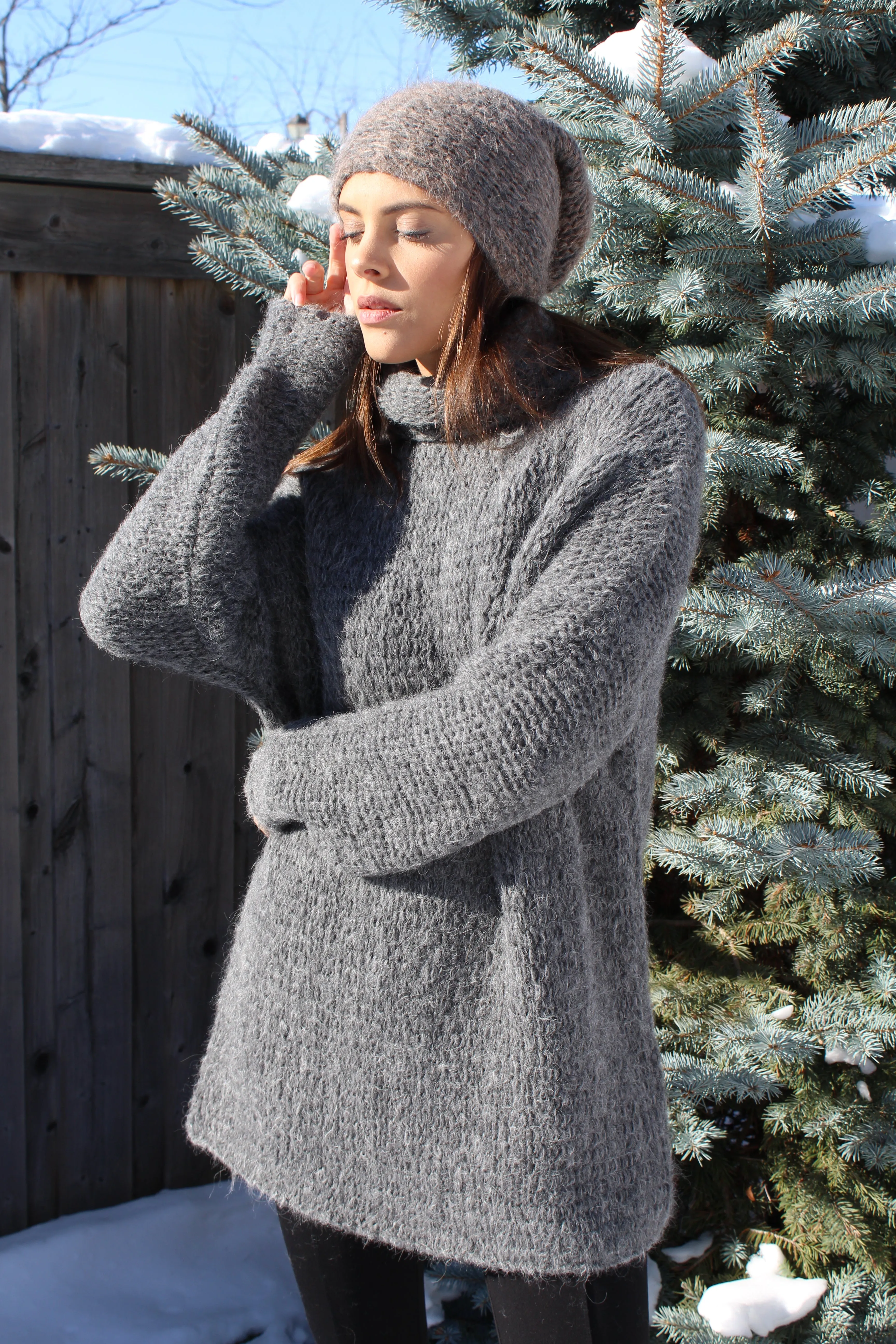 Knit  oversized sweater dress