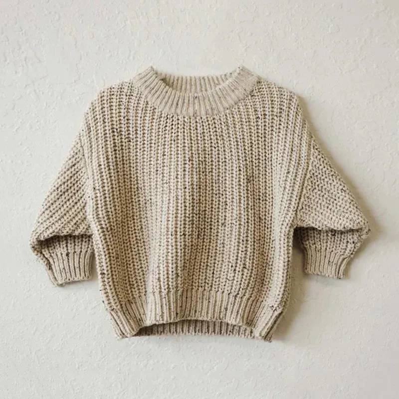 Knitted Oversized Crew Neck Jumper