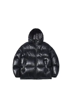 Leather Shield Logo Down Jacket