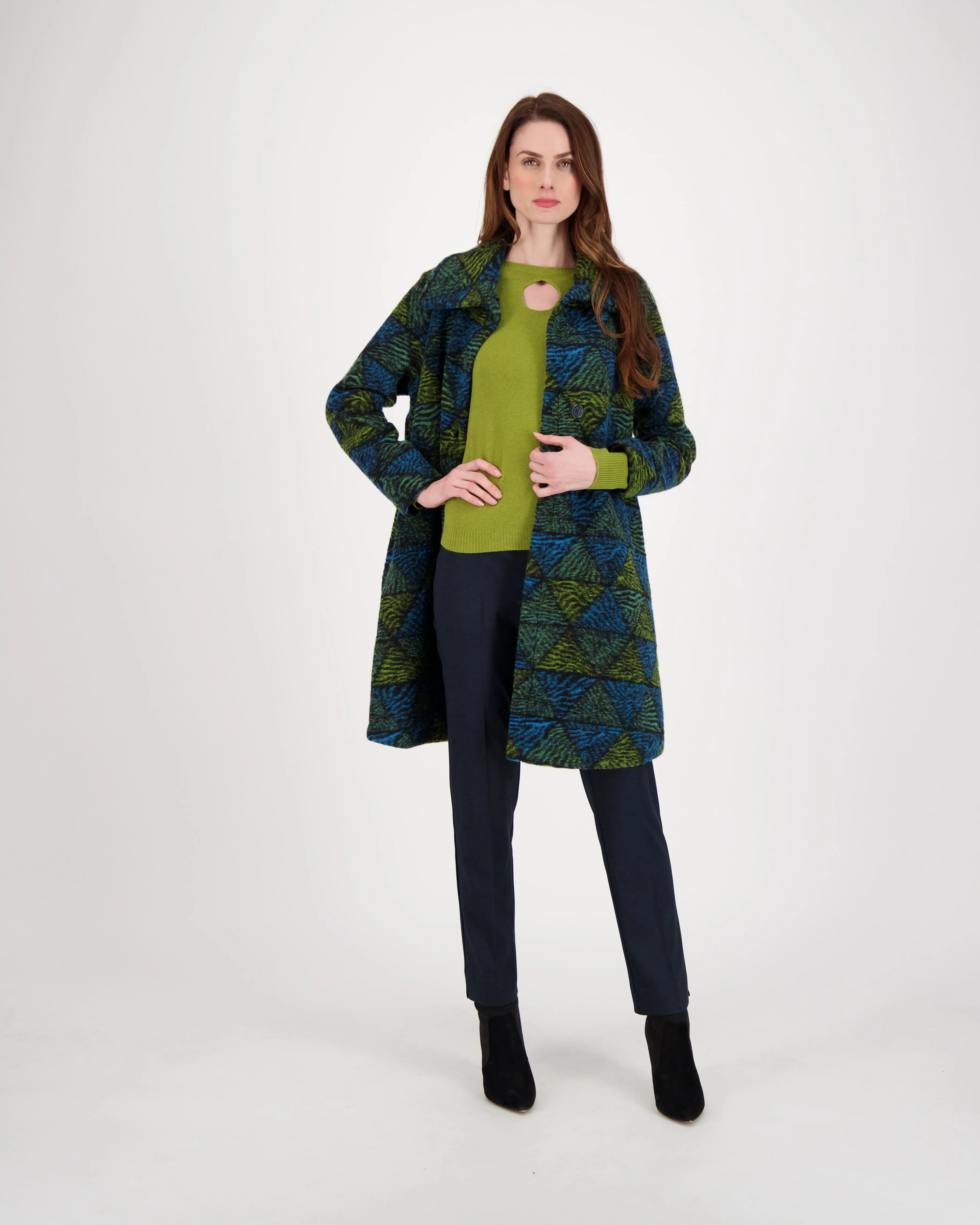 Limited Edition Jacquard Knit Coat