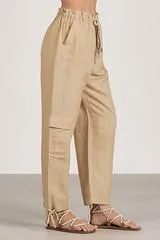 Linen Cargo Pants