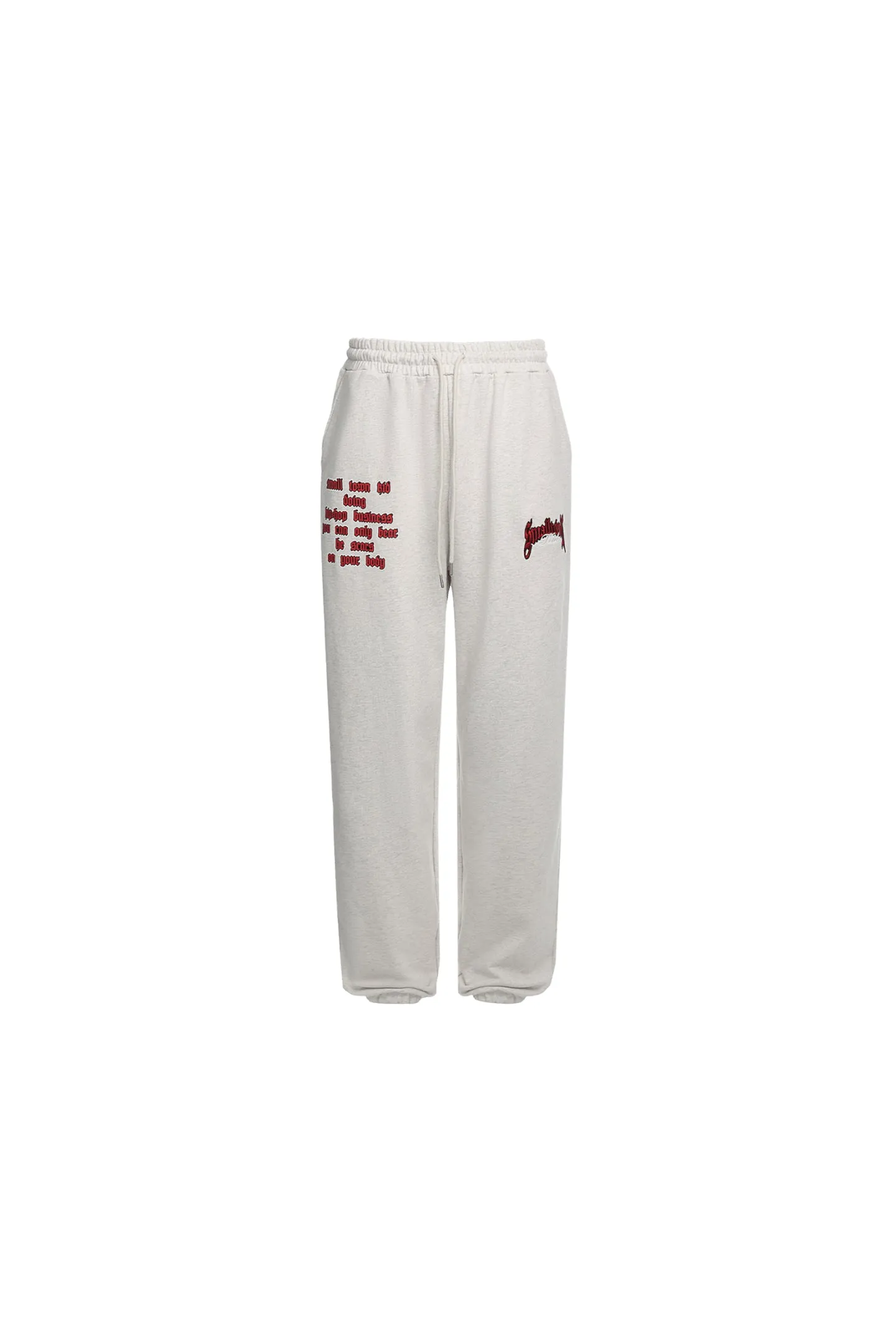 Logo Curved Print Sweatpants