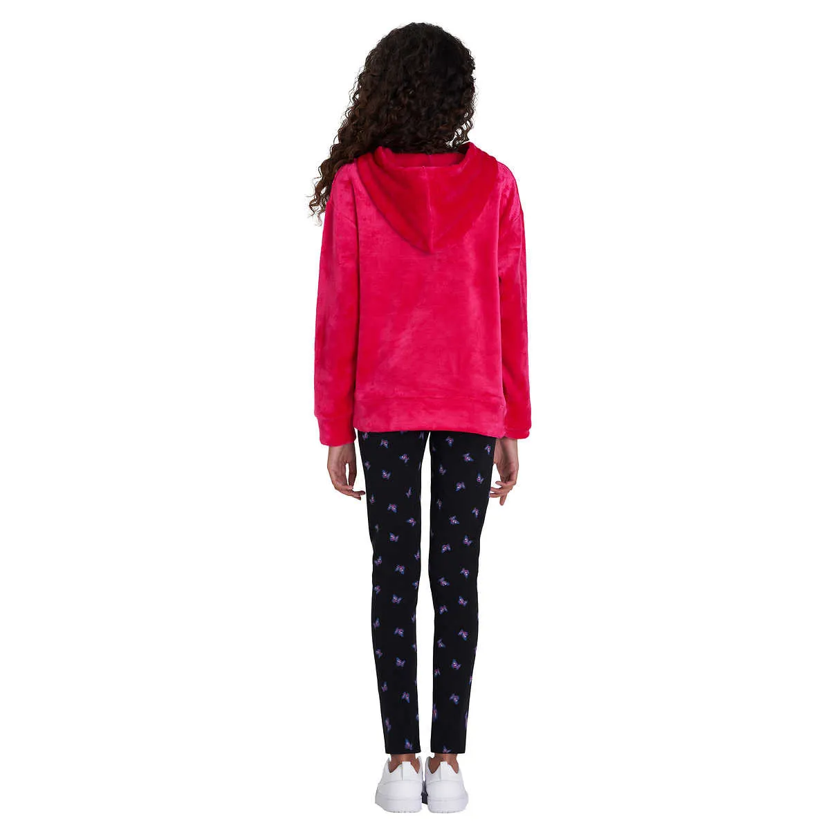 Lucky Brand Girl's Youth 2-Piece Plush Velour Hoodie & Leggings Set