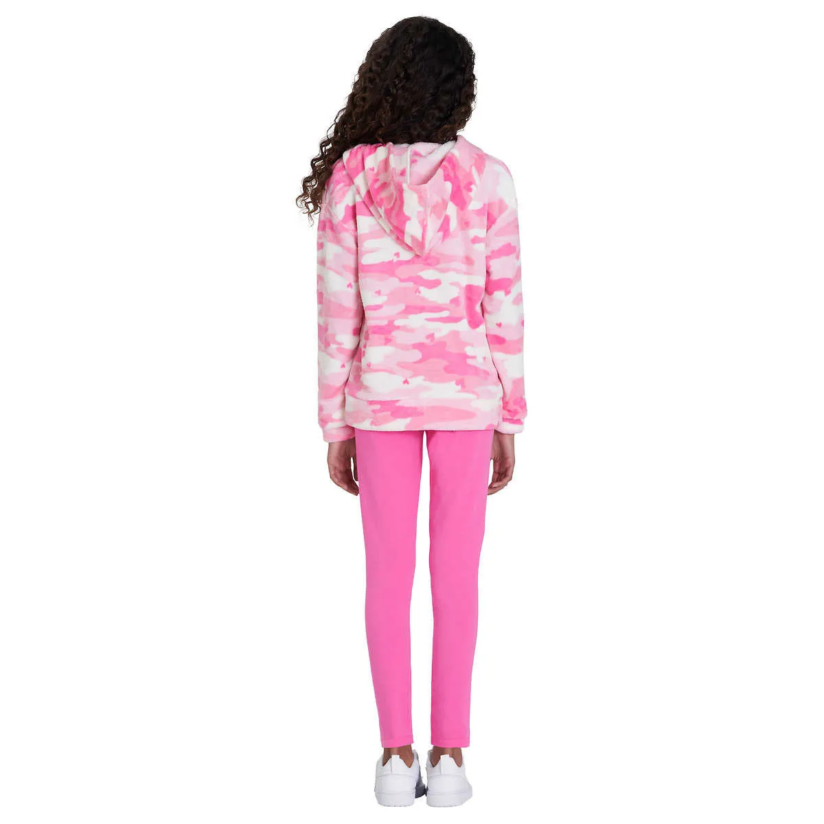 Lucky Brand Girl's Youth 2-Piece Plush Velour Hoodie & Leggings Set