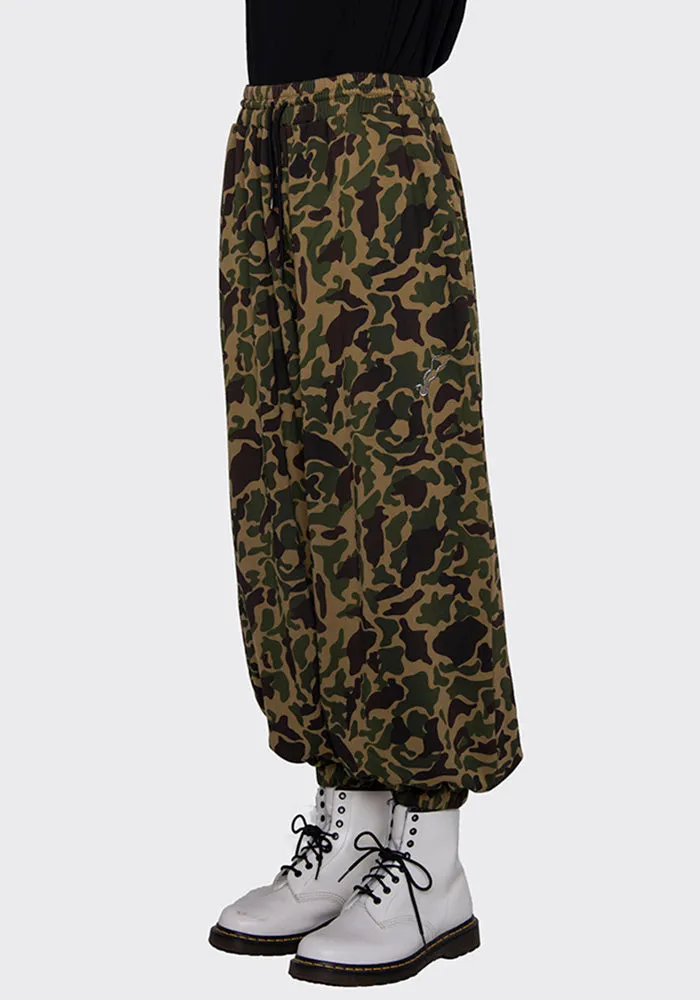 LU'U DAN MP004_FJ FLEECE BONTAN SWEATPANTS CAMO