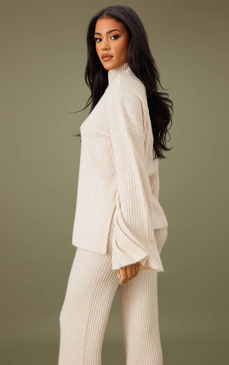 LUXE RIB KNIT OVERSIZED JUMPER