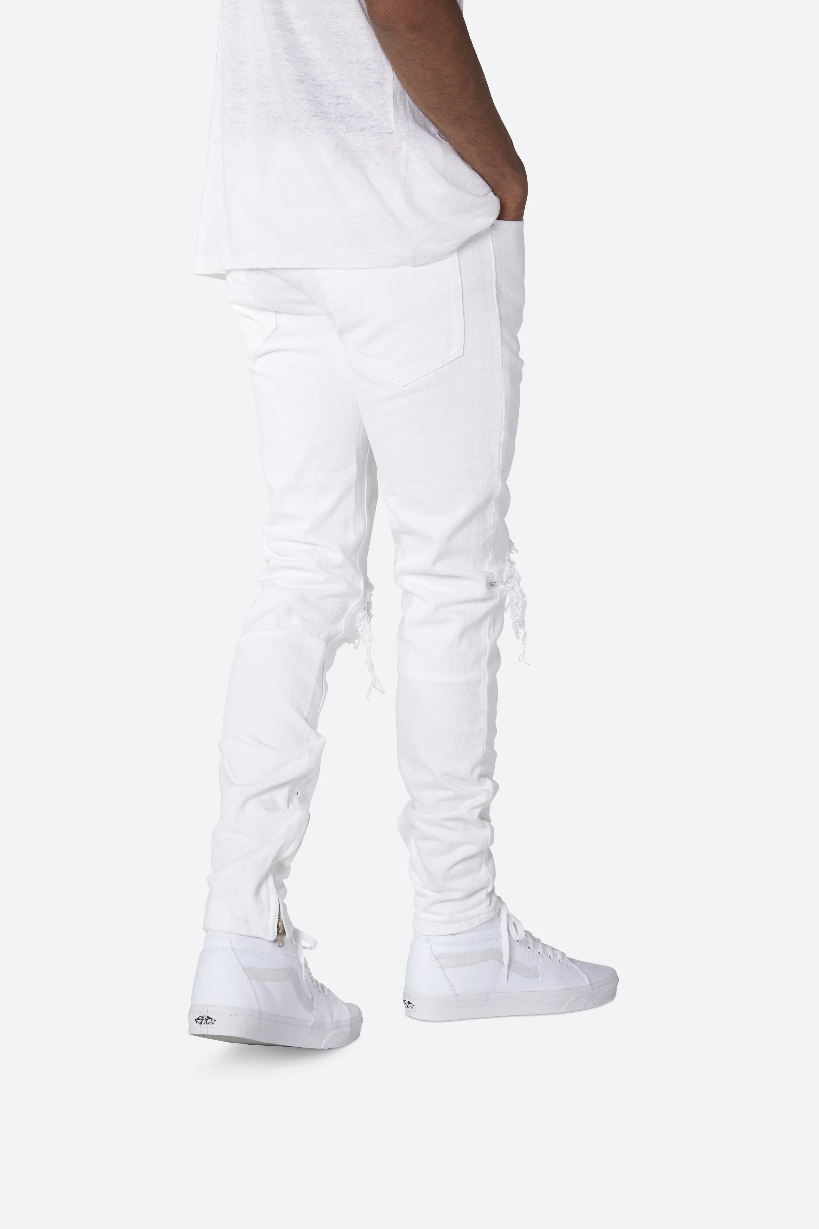 M1 Stretch Denim - White