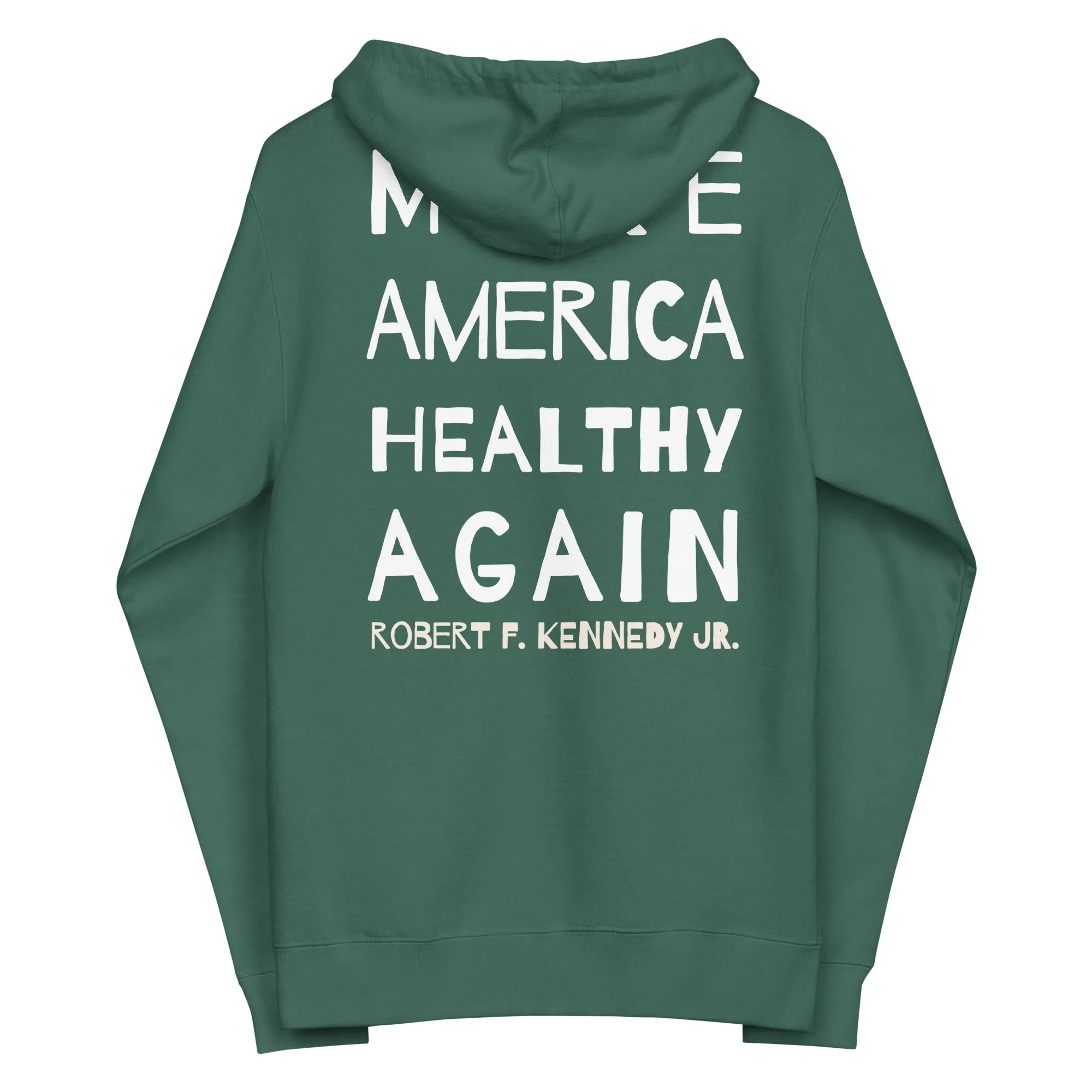 Make America Healthy Again II Unisex Fleece Zip Up Hoodie