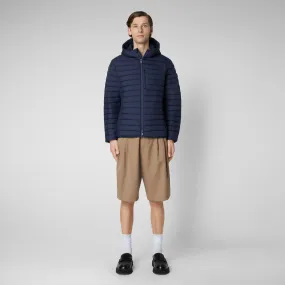 Man's animal free puffer Cael in navy blue