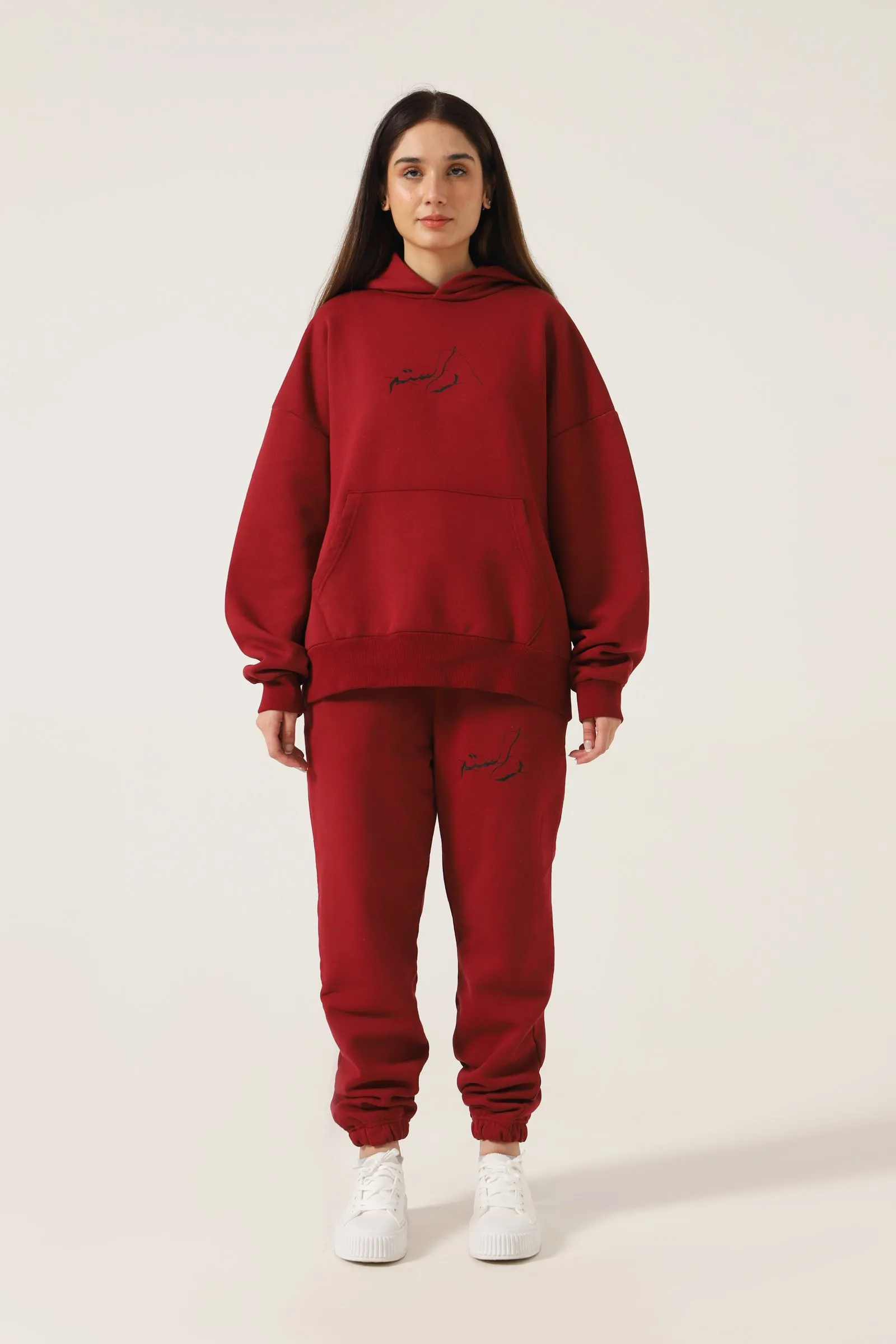 MAROON LOGO TROUSERS